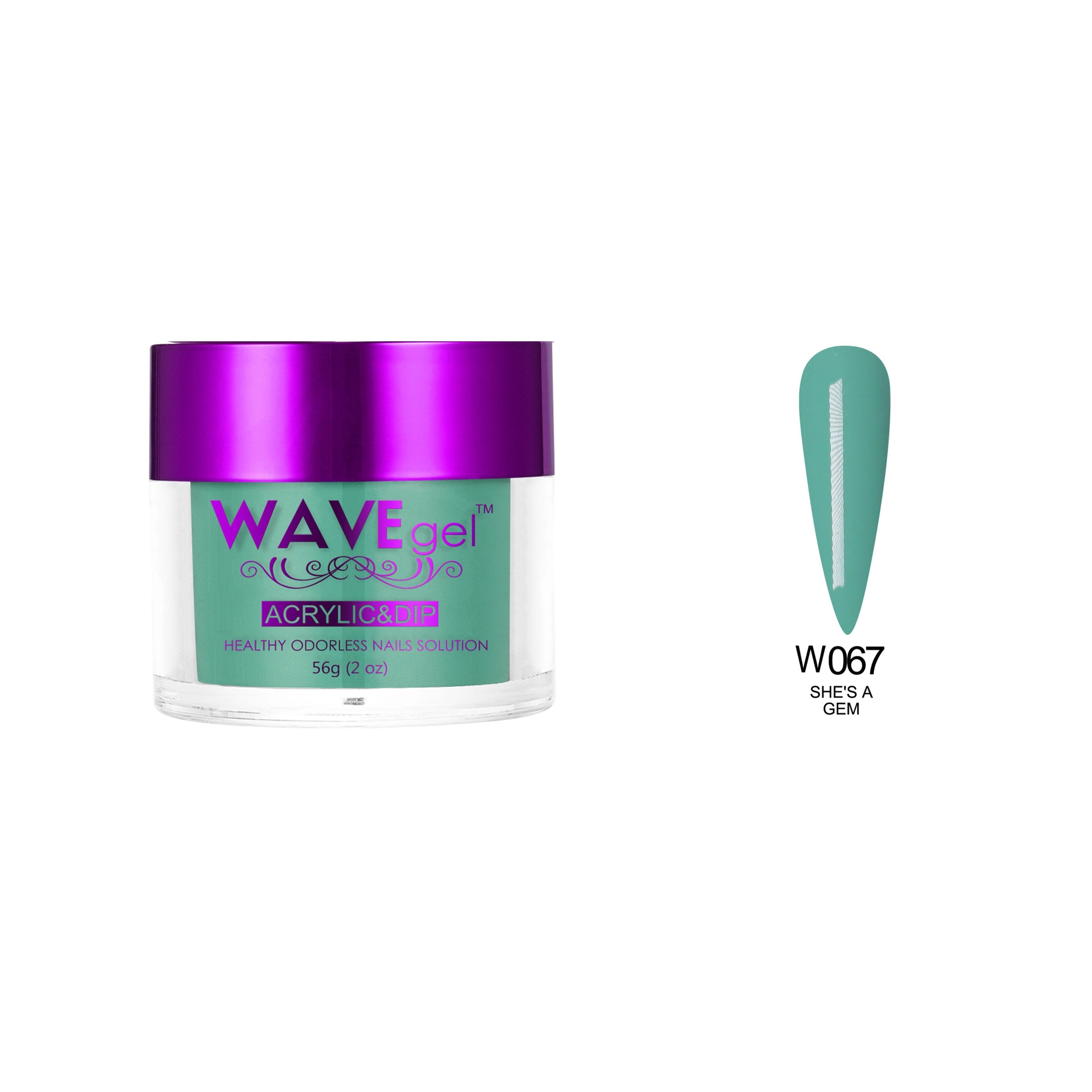 WAVEGEL SIMPLICITY DIP & ACRYLIC POWDER W67 SHE'S A GEM