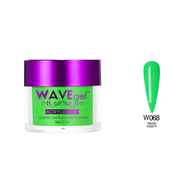 WaveGel Simplicity Dip & Acrylic Powder W68 Neon Party