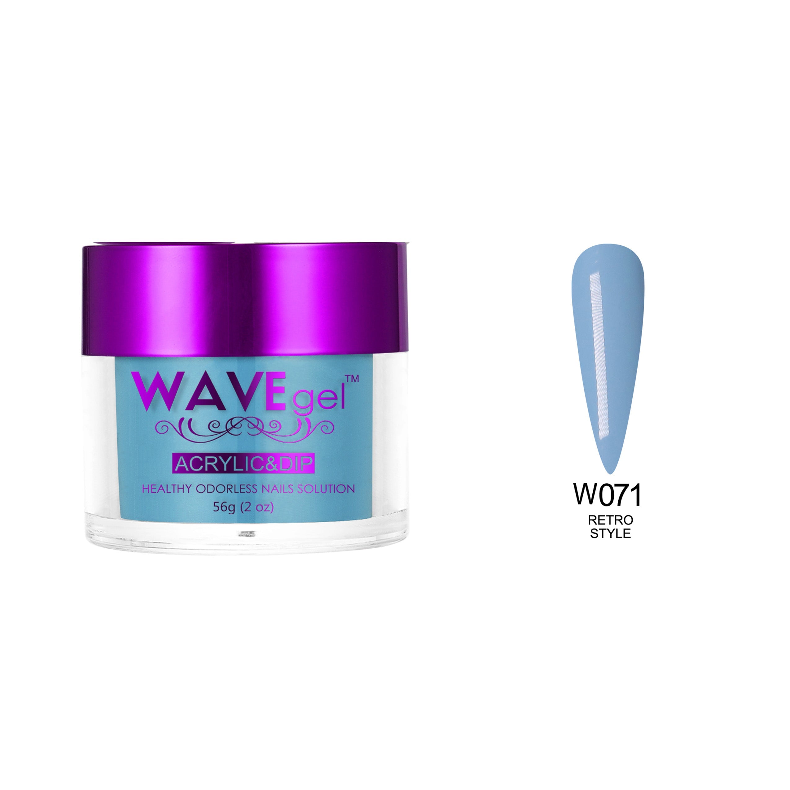 WAVEGEL SIMPLICITY DIP & ACRYLIC POWDER W71 RETRO STYLE