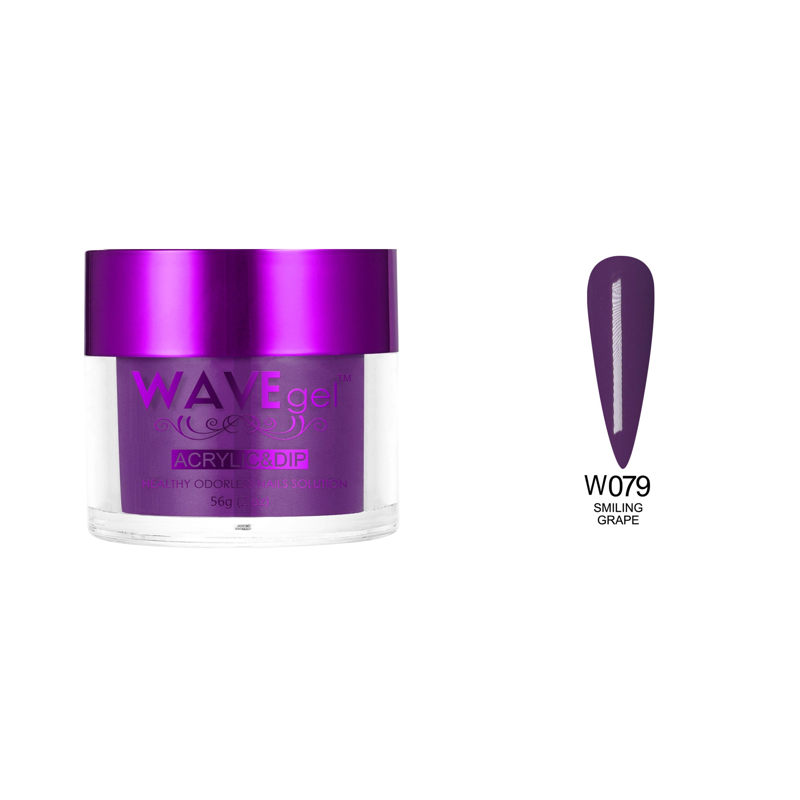WAVEGEL SIMPLICITY DIP & ACRYLIC POWDER W79 SMILING GRAPE