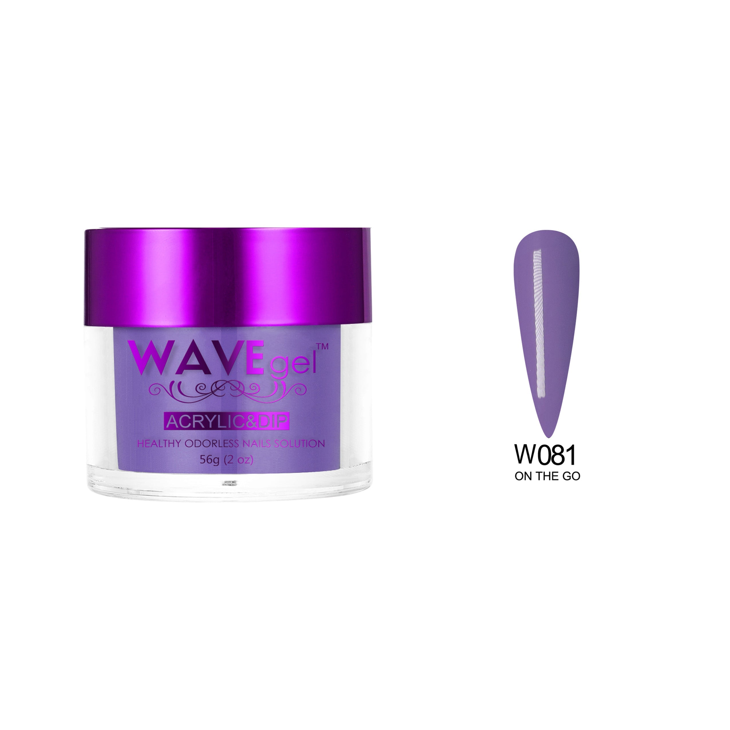 WAVEGEL SIMPLICITY DIP & ACRYLIC POWDER W81 ON THE GO