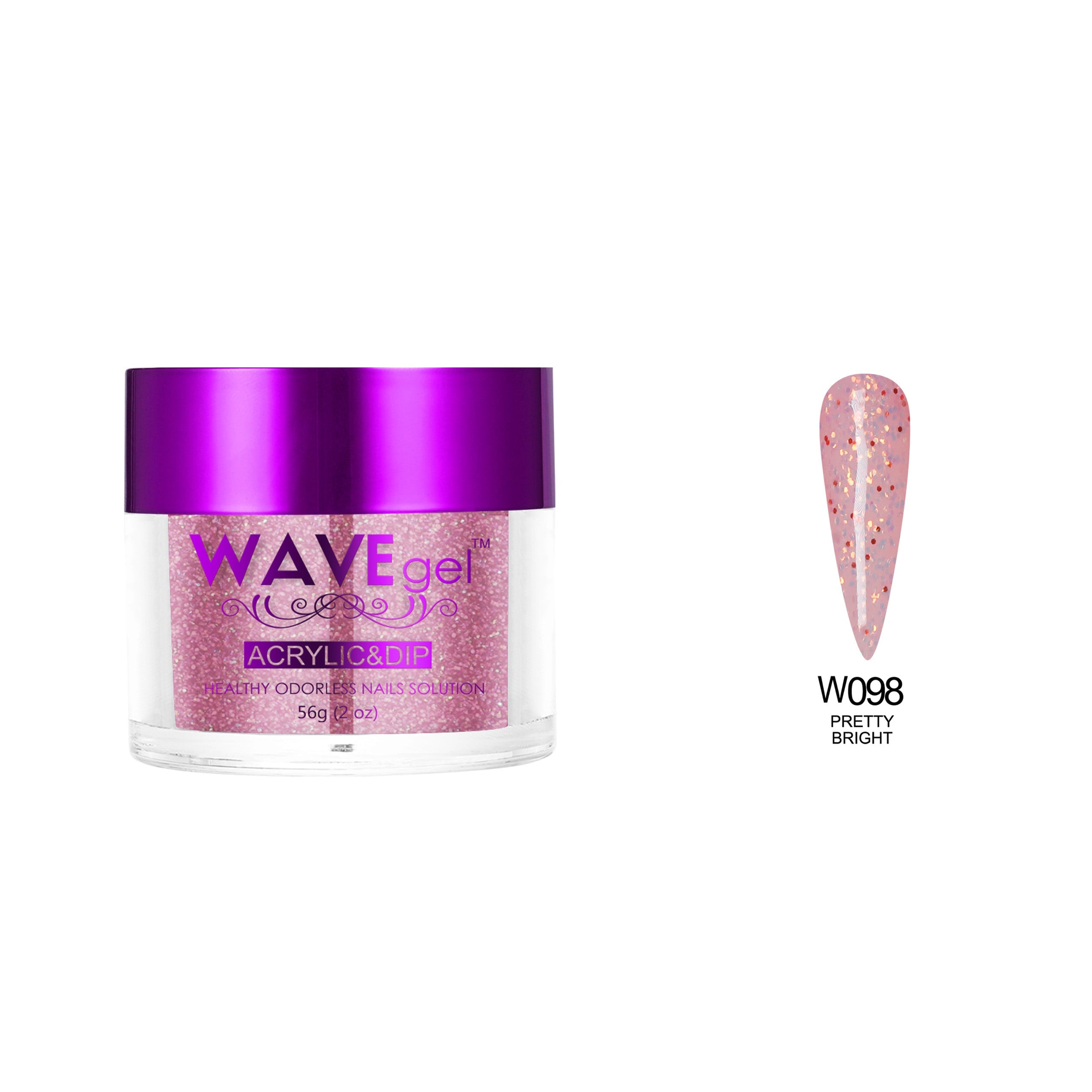 WAVEGEL SIMPLICITY DIP & ACRYLIC POWDER W98 PRETTY BRIGHT