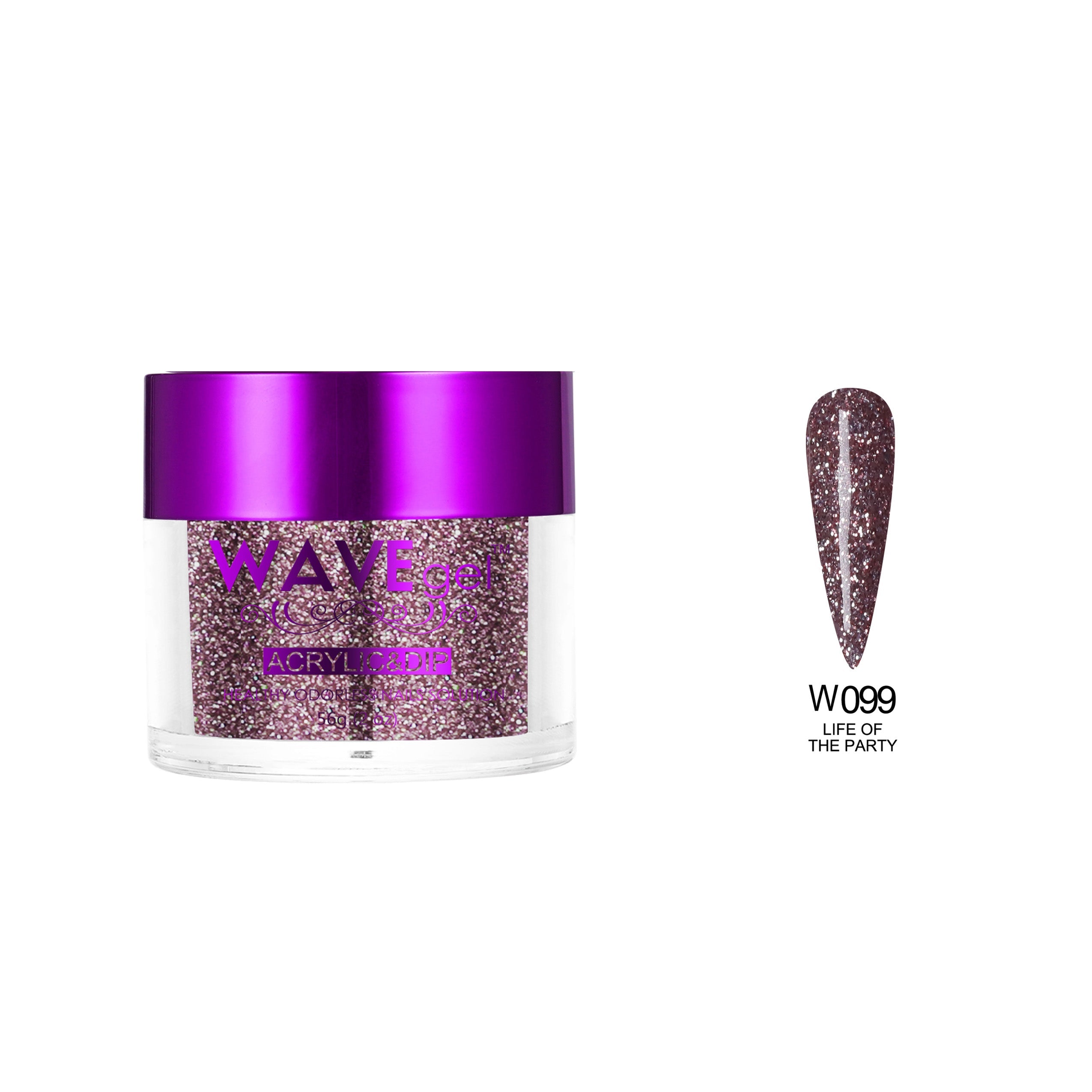 WAVEGEL SIMPLICITY DIP & ACRYLIC POWDER W99 LIFE OF THE PARTY