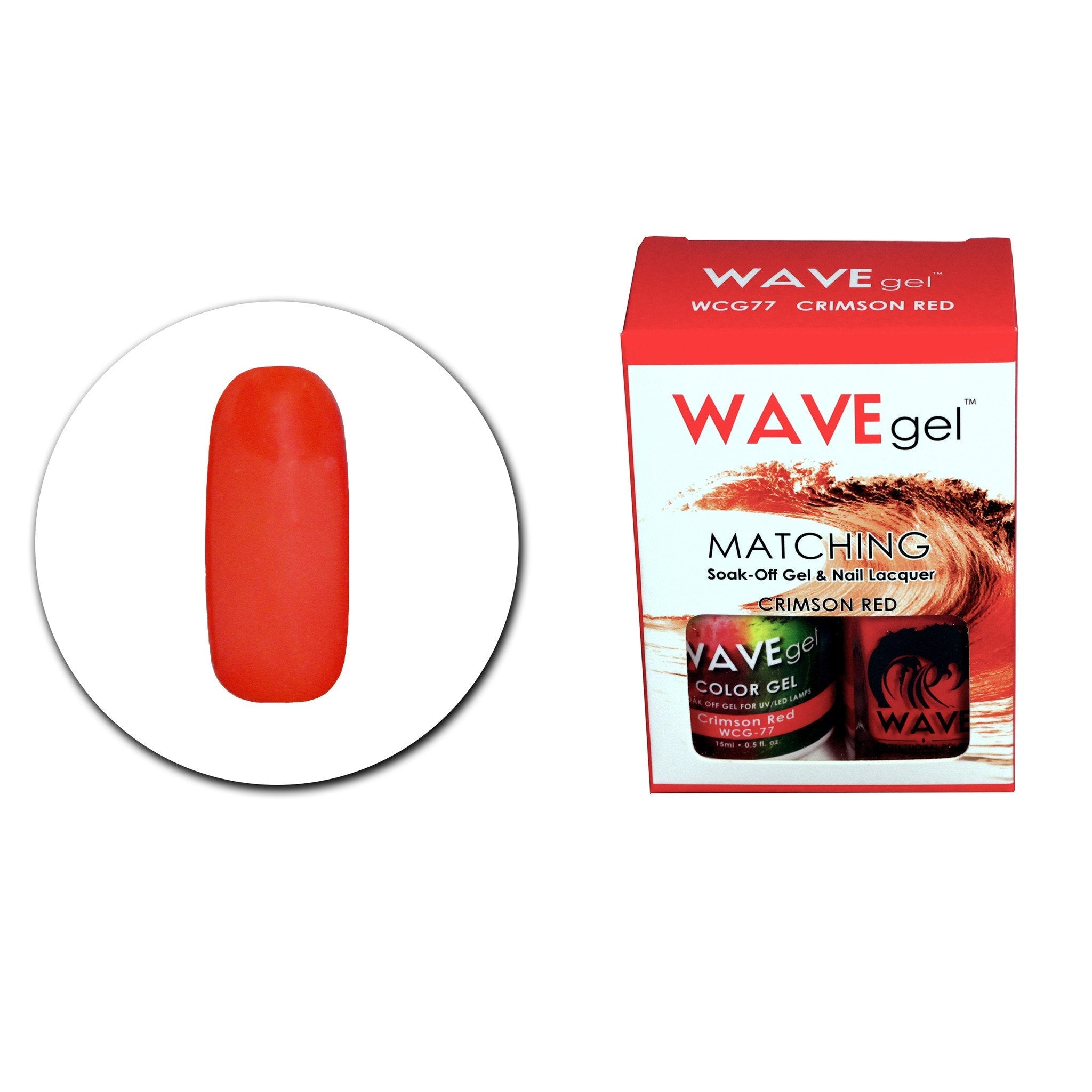 WAVEGEL MATCHING (#077) WCG77 CRIMSON RED