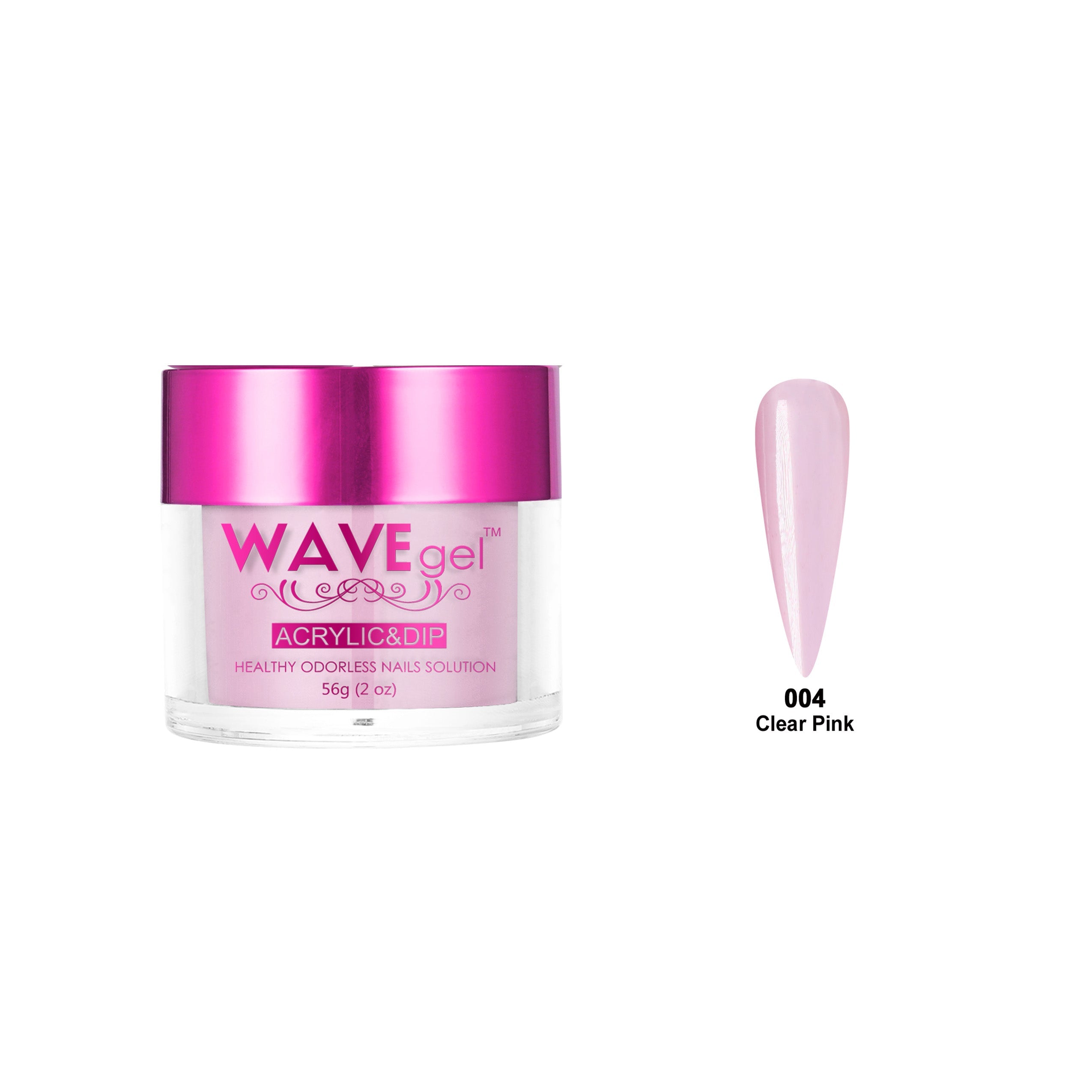 WAVEGEL PRINCESS DIP & ACRYLIC POWDER WP04 CLEAR PINK