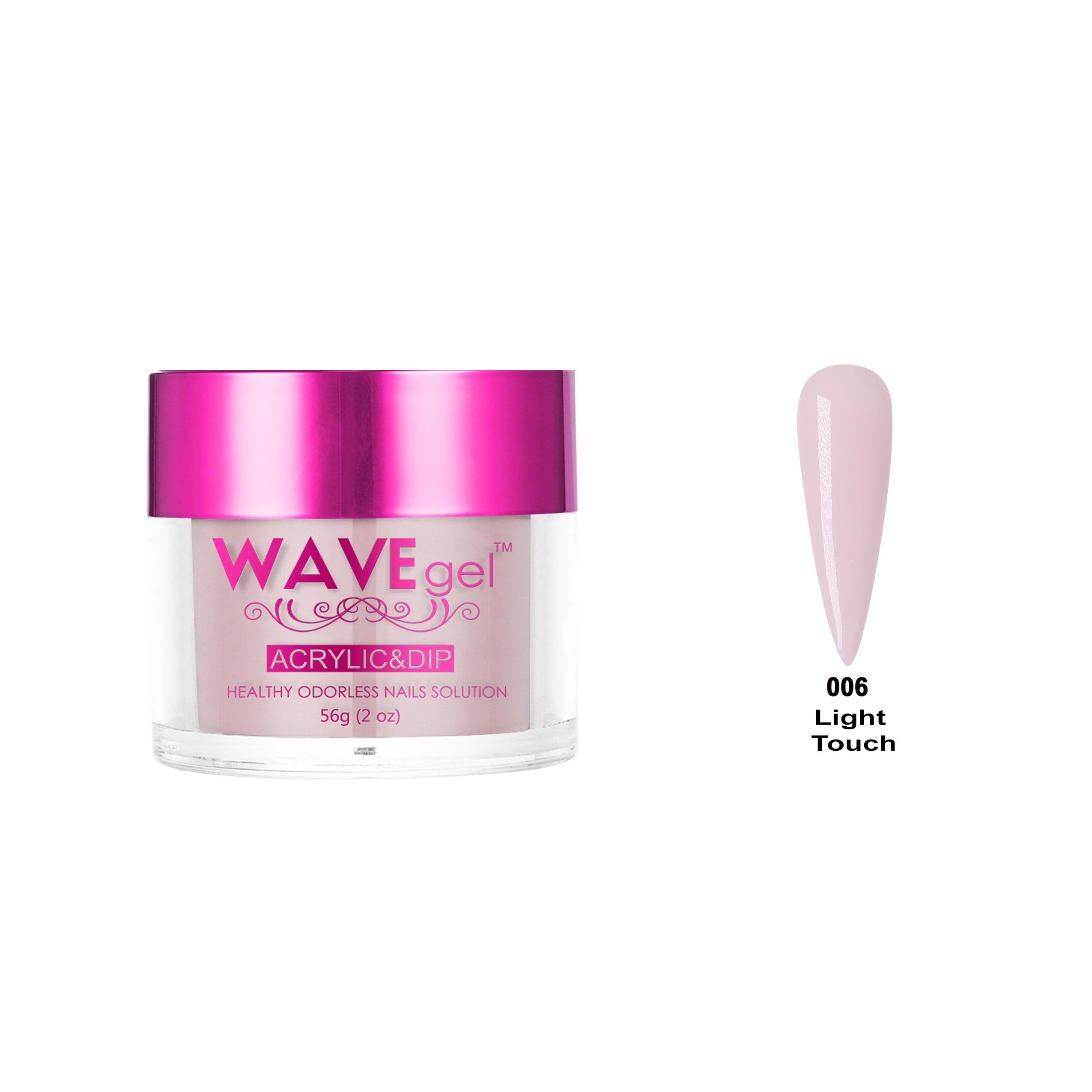 WAVEGEL PRINCESS DIP & ACRYLIC POWDER WP06 LIGHT TOUCH