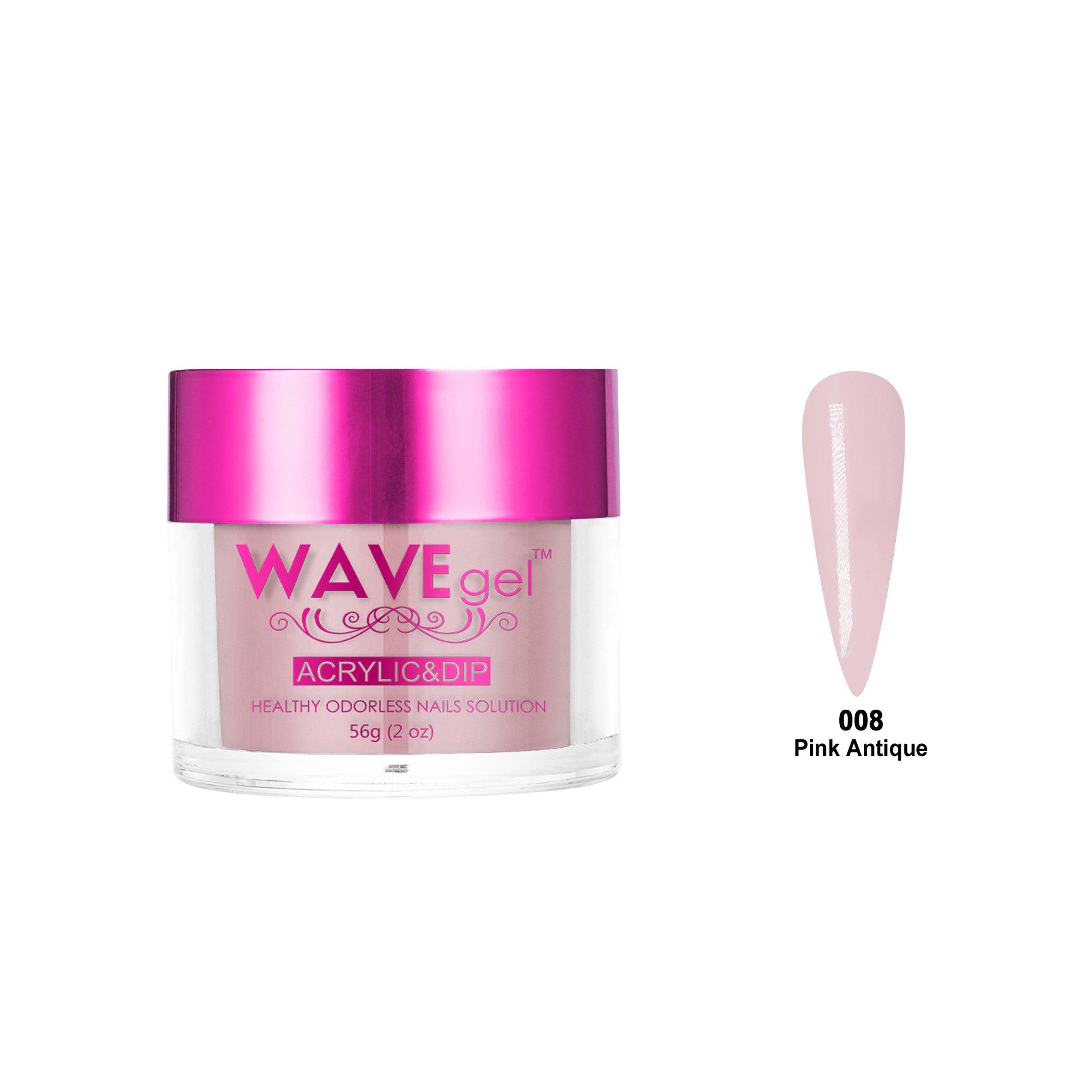 WAVEGEL PRINCESS DIP & ACRYLIC POWDER WP08 PINK ANTIQUE