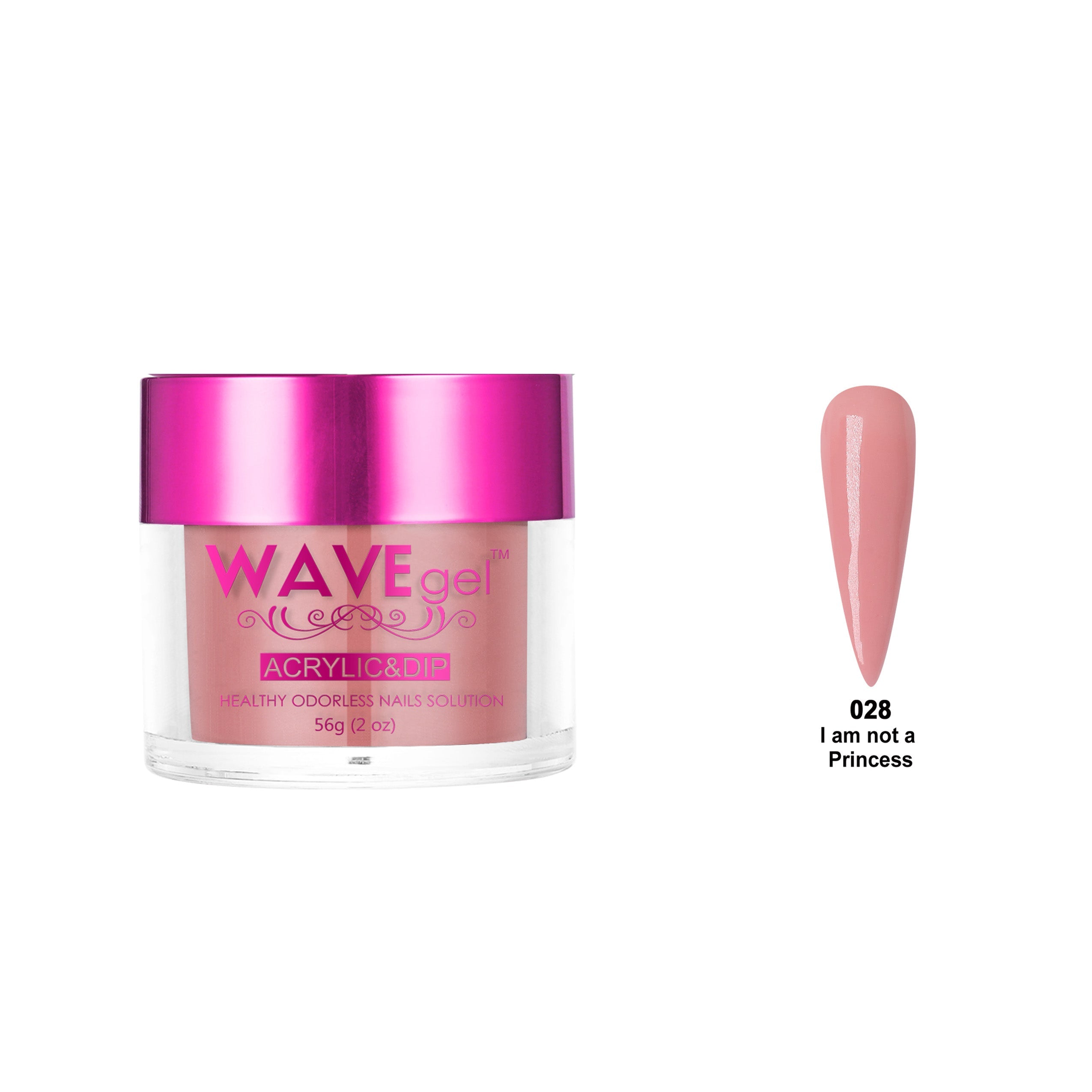 WAVEGEL PRINCESS DIP & ACRYLIC POWDER WP28 I AM NOT A PRINCESS