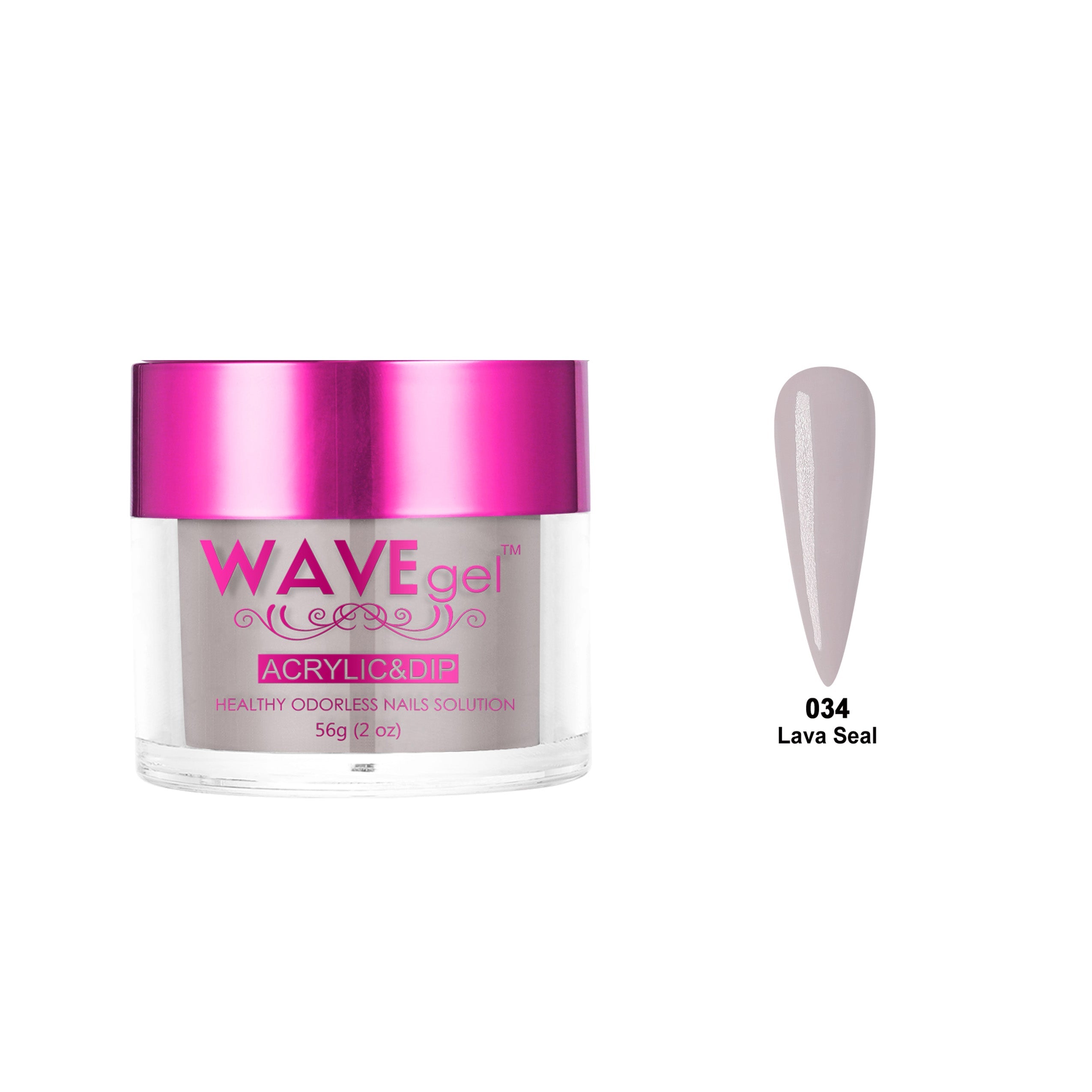 WAVEGEL PRINCESS DIP & ACRYLIC POWDER WP34 LAVA SEAL