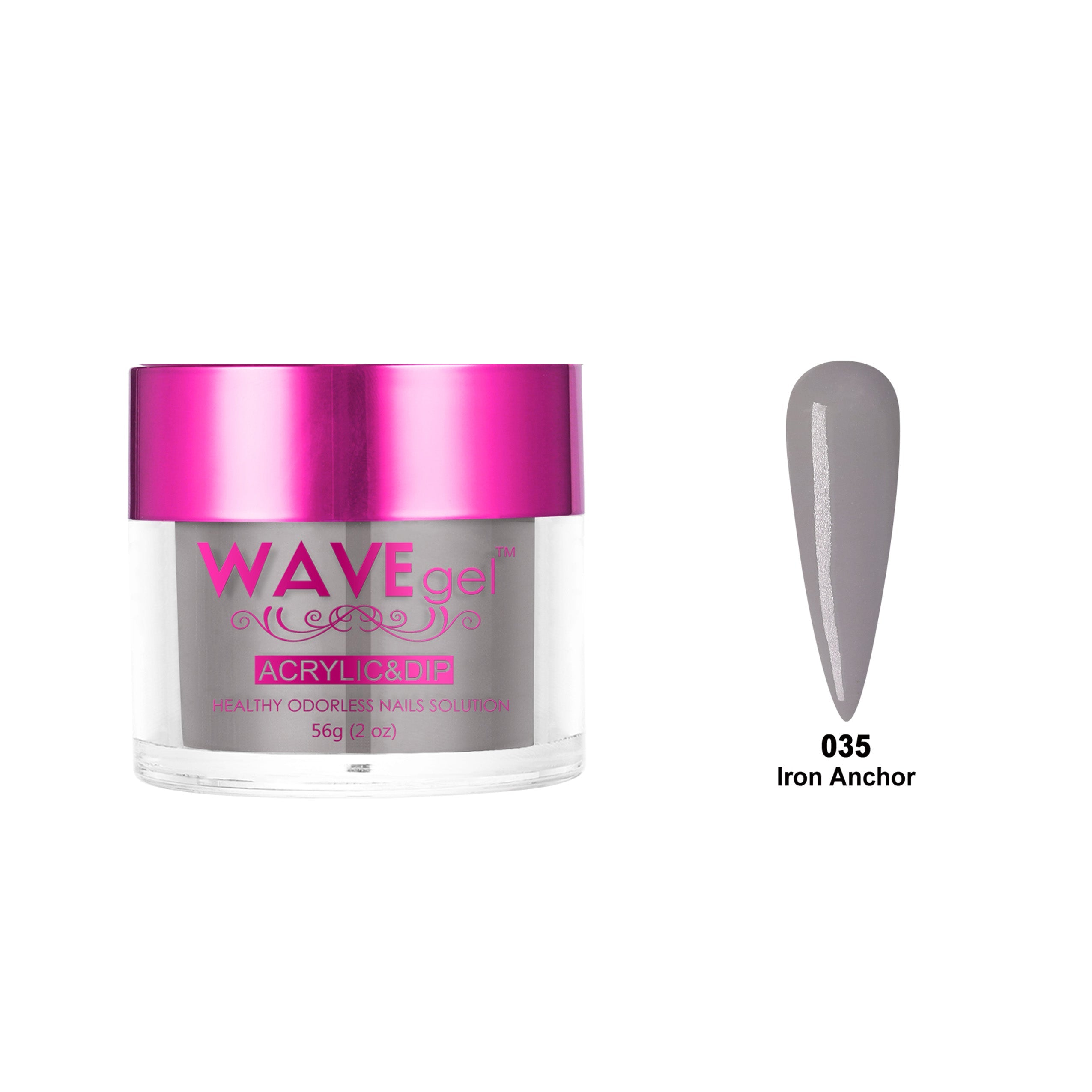 WAVEGEL PRINCESS DIP & ACRYLIC POWDER WP35 IRON ANCHOR