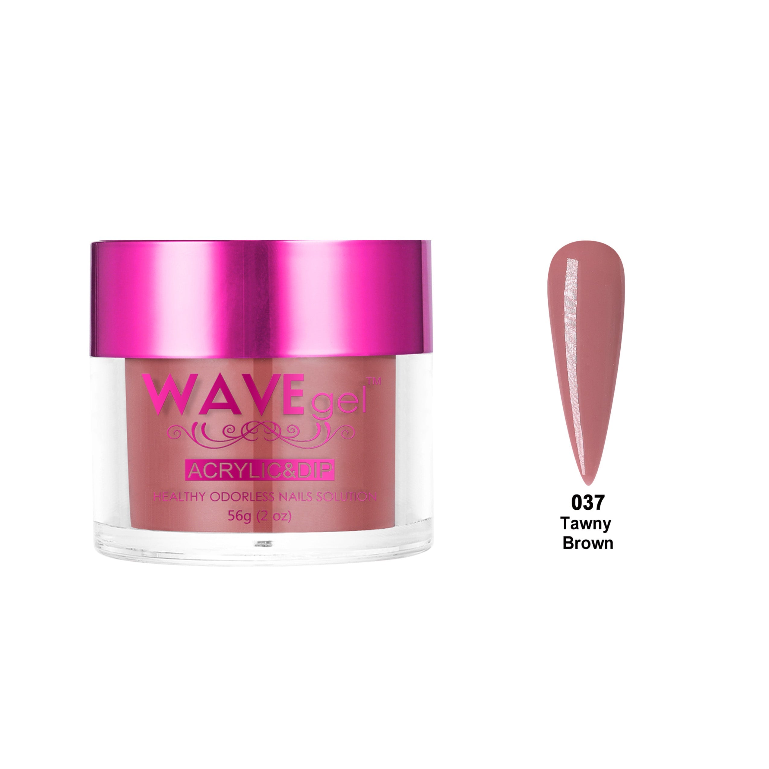 WAVEGEL PRINCESS DIP & ACRYLIC POWDER WP37 TAWNY BROWN