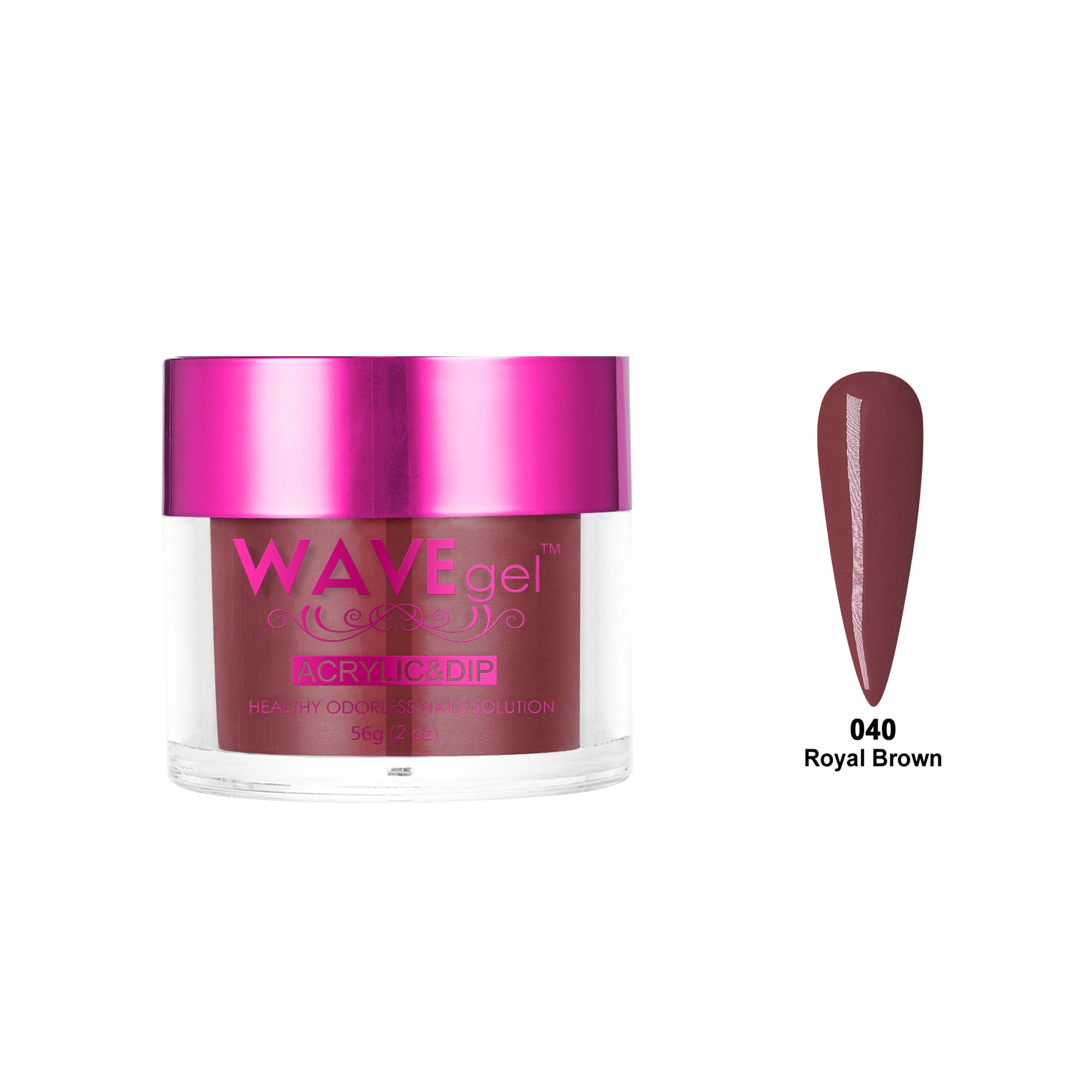WAVEGEL PRINCESS DIP & ACRYLIC POWDER WP40 ROYAL BROWN