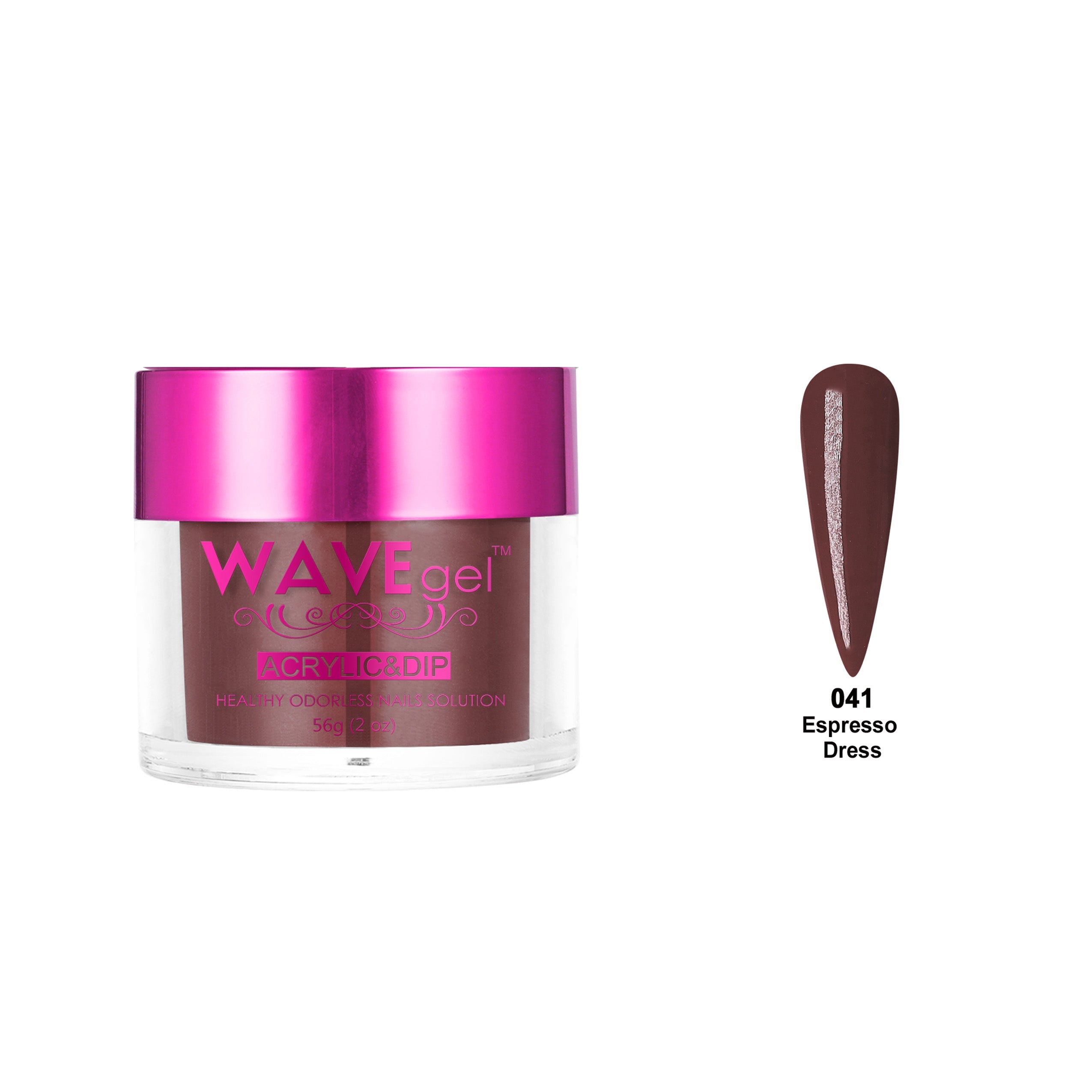 WAVEGEL PRINCESS DIP & ACRYLIC POWDER WP41 ESPRESSO DRESS