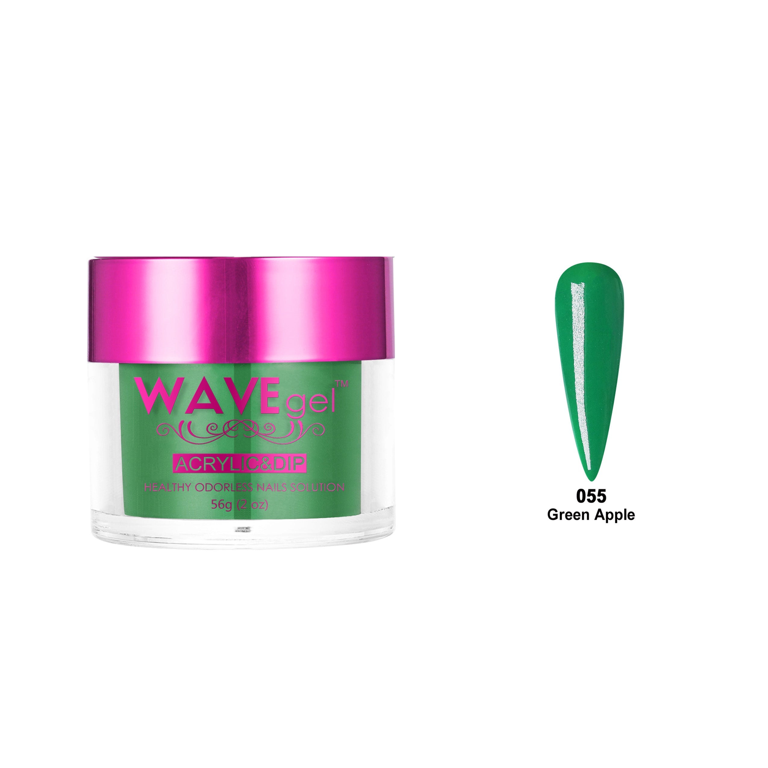 WAVEGEL PRINCESS DIP & ACRYLIC POWDER WP55 GREEN APPLE