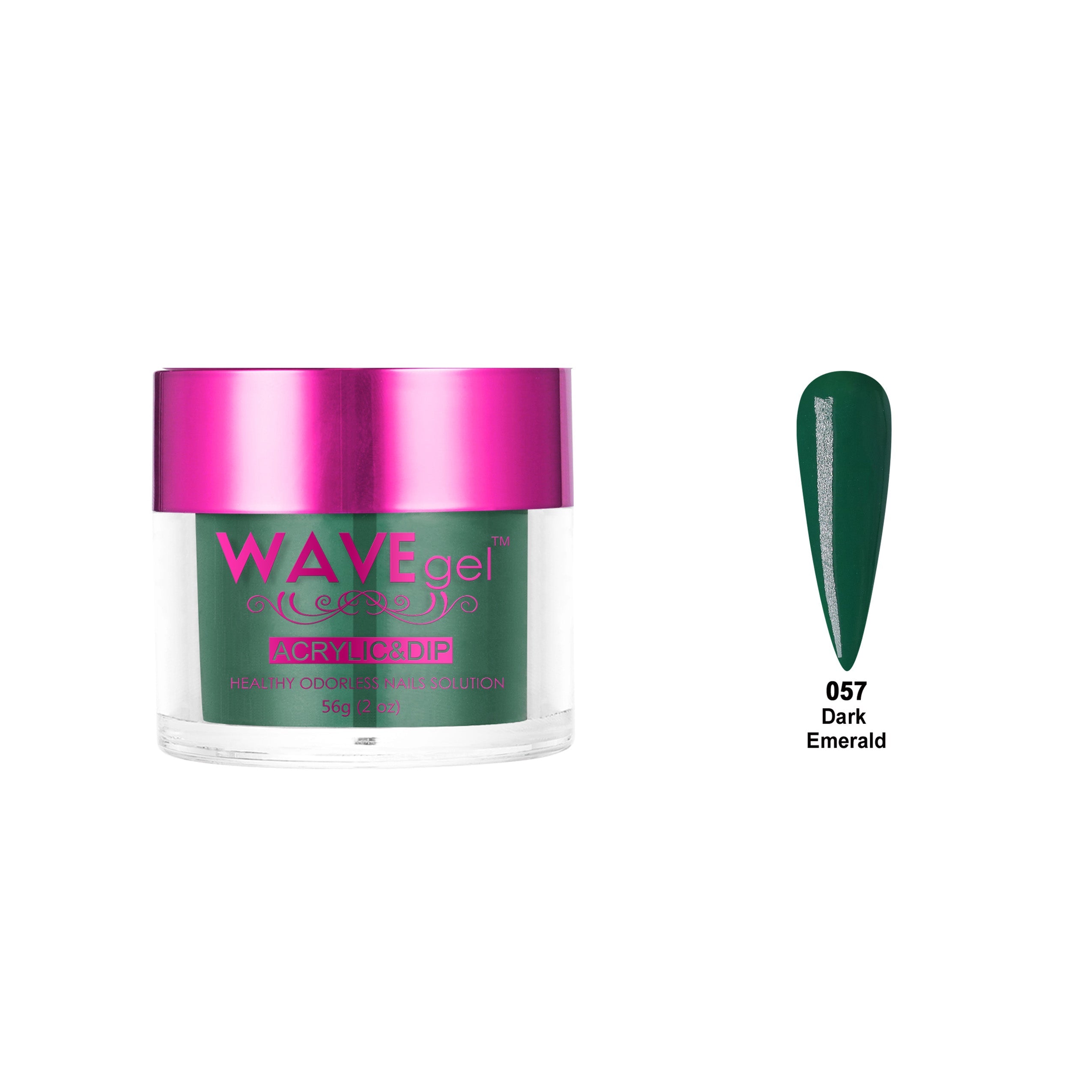 WAVEGEL PRINCESS DIP & ACRYLIC POWDER WP57 DARK EMERALD