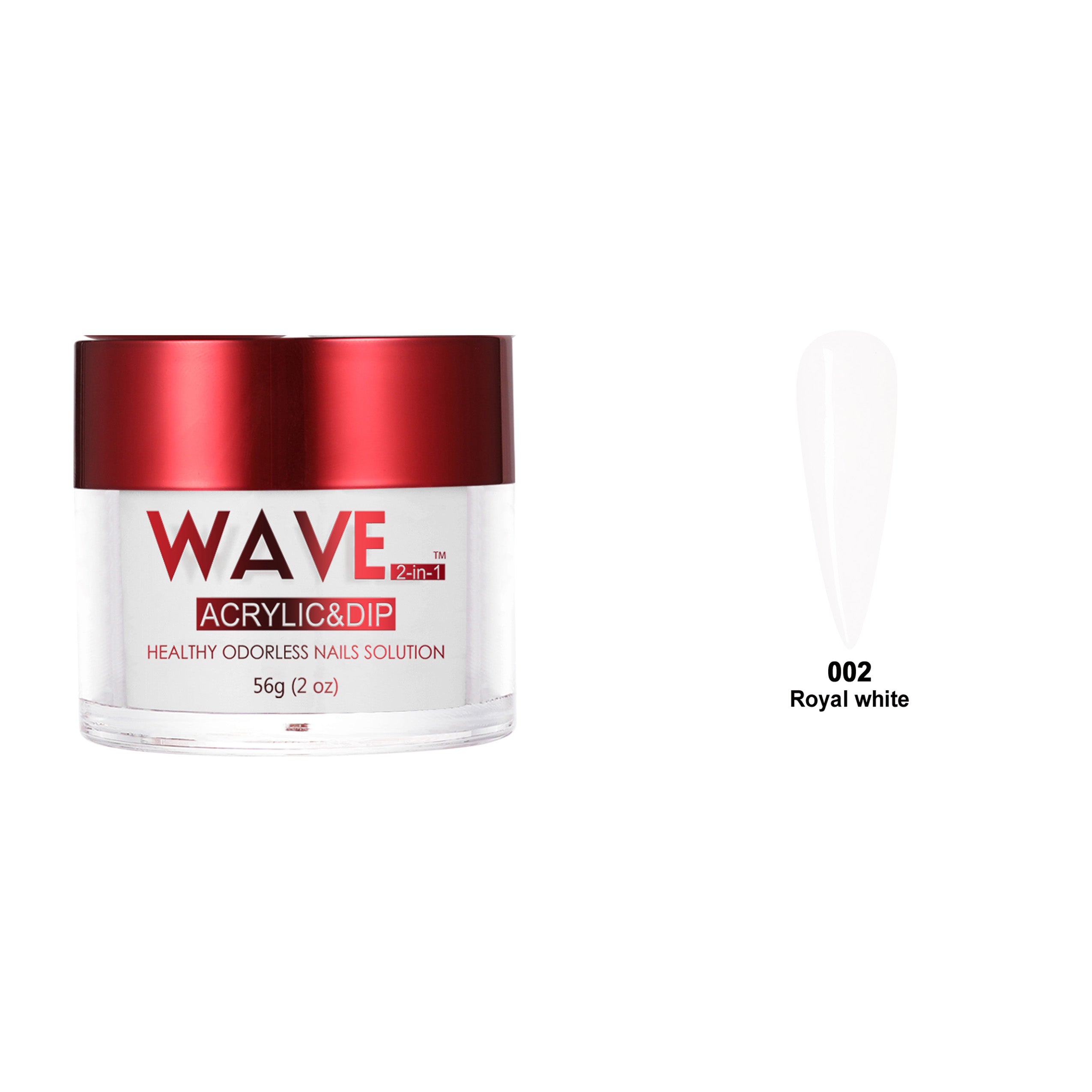 WAVEGEL QUEENS DIP & ACRYLIC POWDER WQ02 ROYAL WHITE