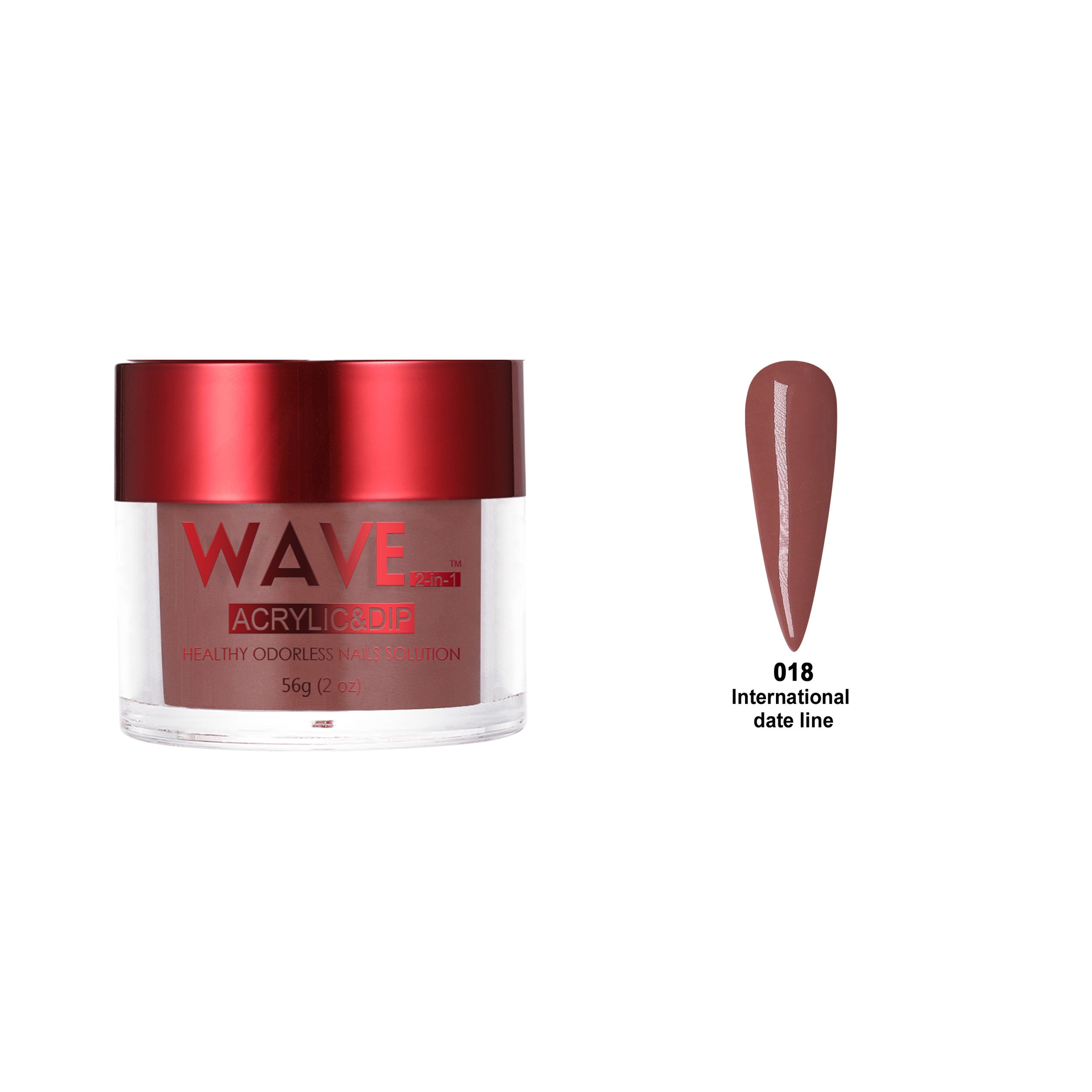 WAVEGEL QUEENS DIP & ACRYLIC POWDER WQ18 INTERNATIONAL DATE LINE