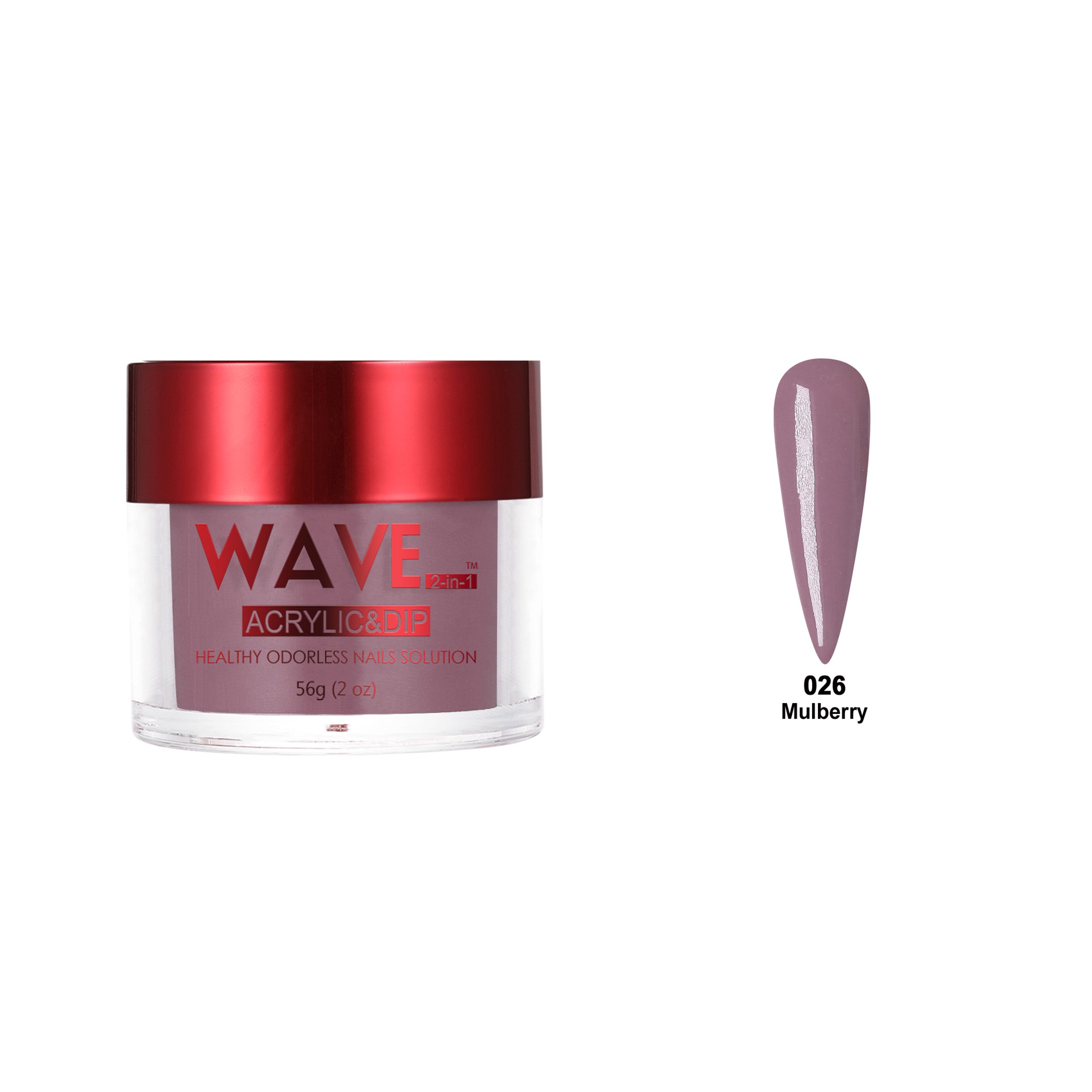 WAVEGEL QUEENS DIP & ACRYLIC POWDER WQ26 MULBERRY