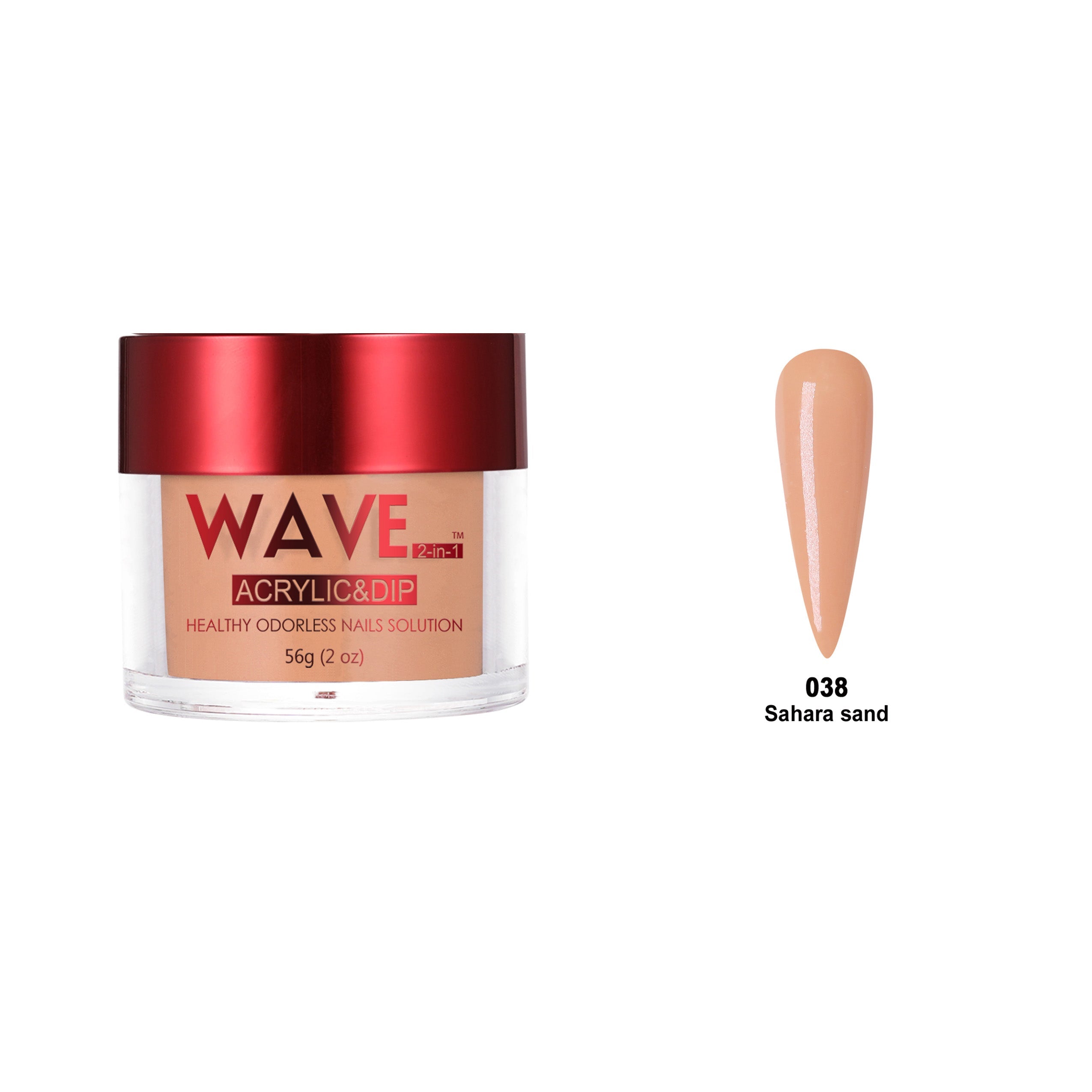 WAVEGEL QUEENS DIP & ACRYLIC POWDER WQ38 SAHARA SAND