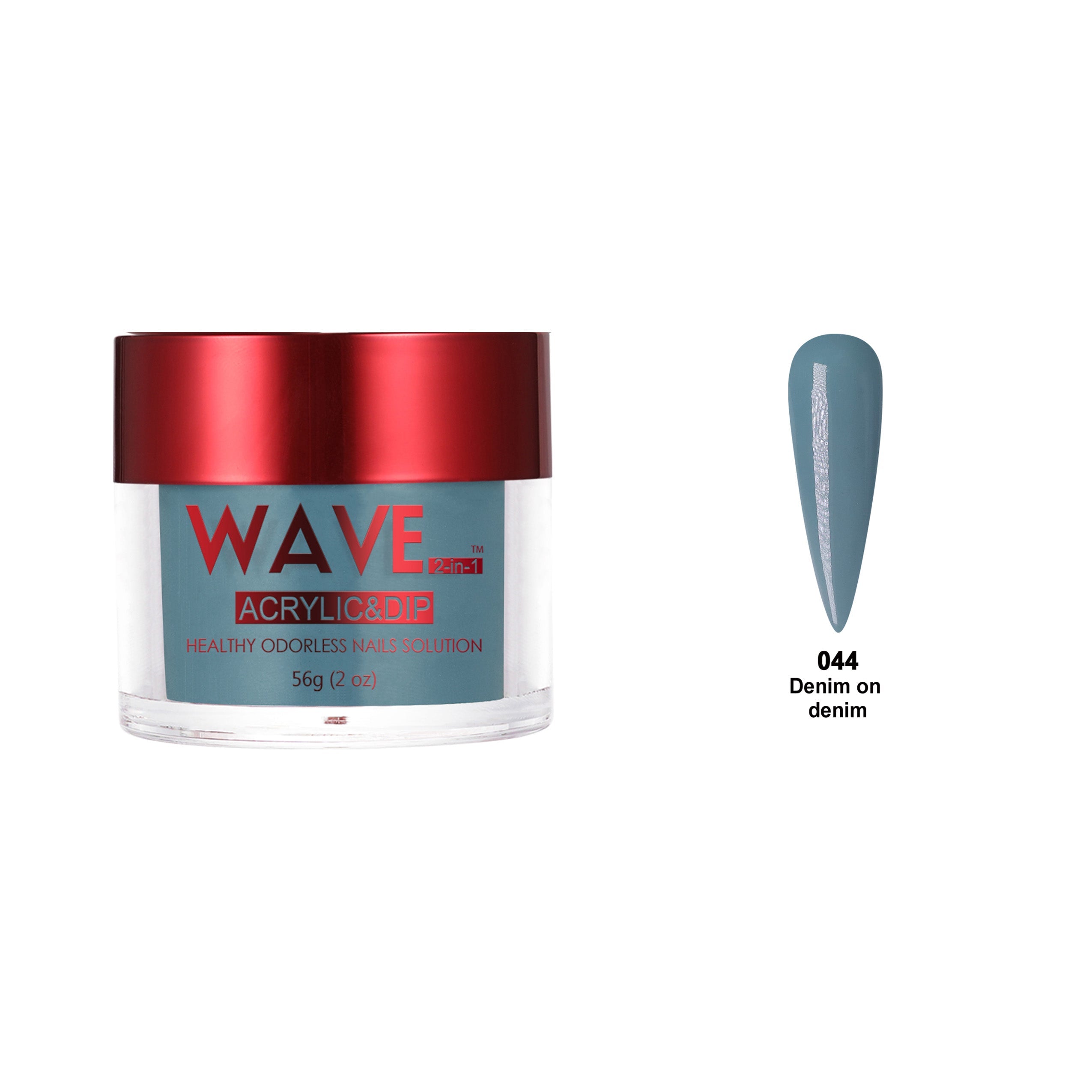 WAVEGEL QUEENS DIP & ACRYLIC POWDER WQ44 DENIM ON DENIM