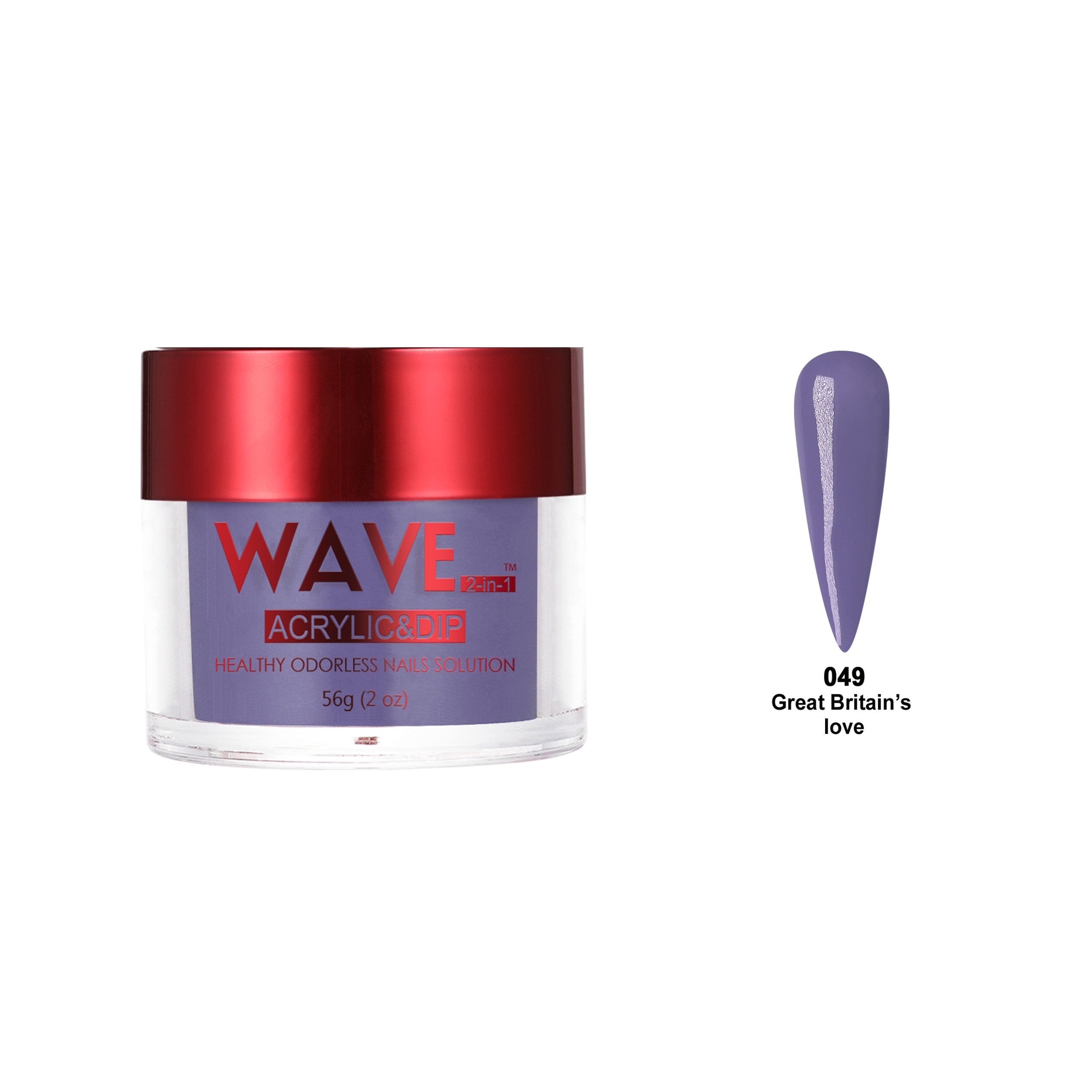 WAVEGEL QUEENS DIP & ACRYLIC POWDER WQ49 GREAT BRITAIN'S LOVE