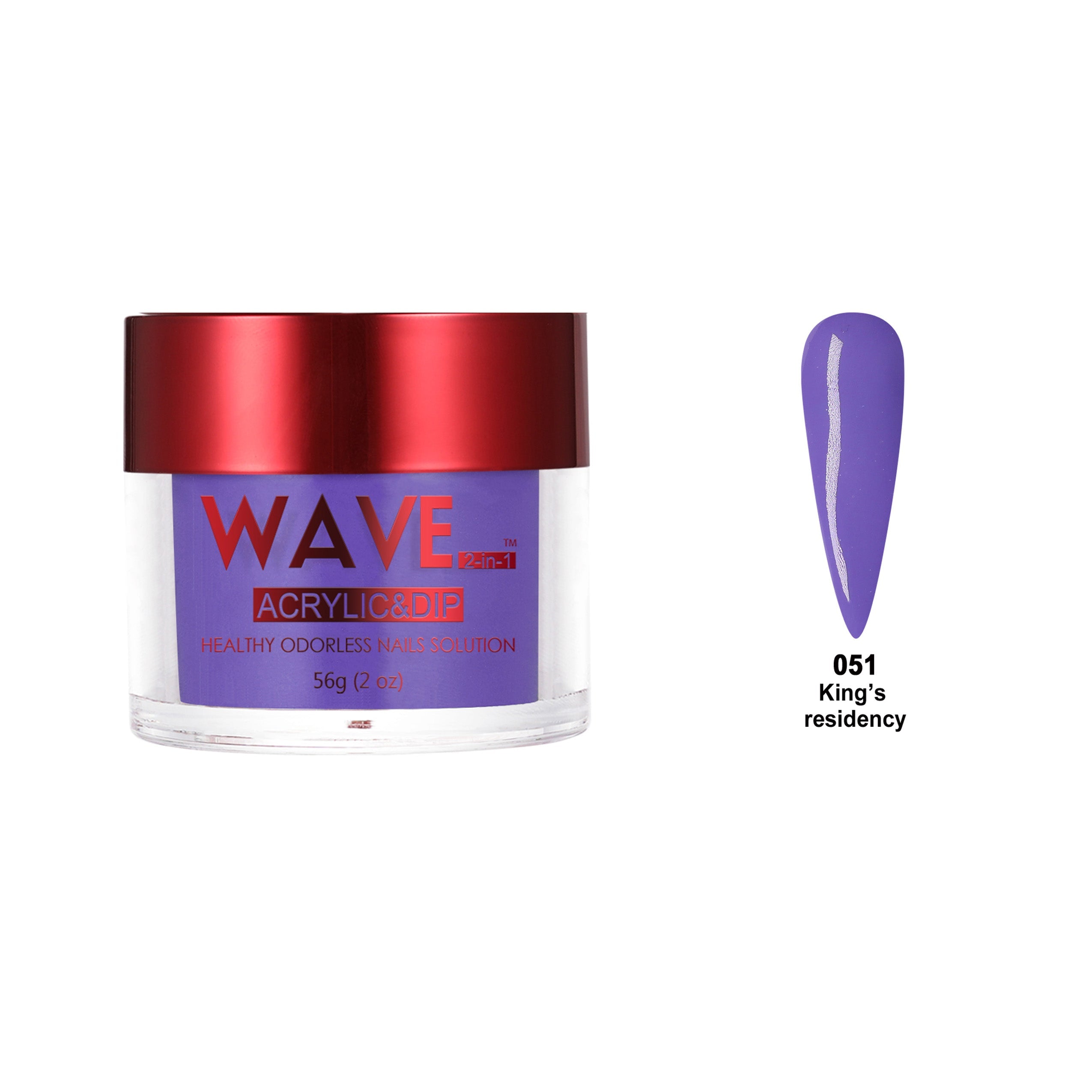 WAVEGEL QUEENS DIP & ACRYLIC POWDER WQ51 KING'S RESIDENCY
