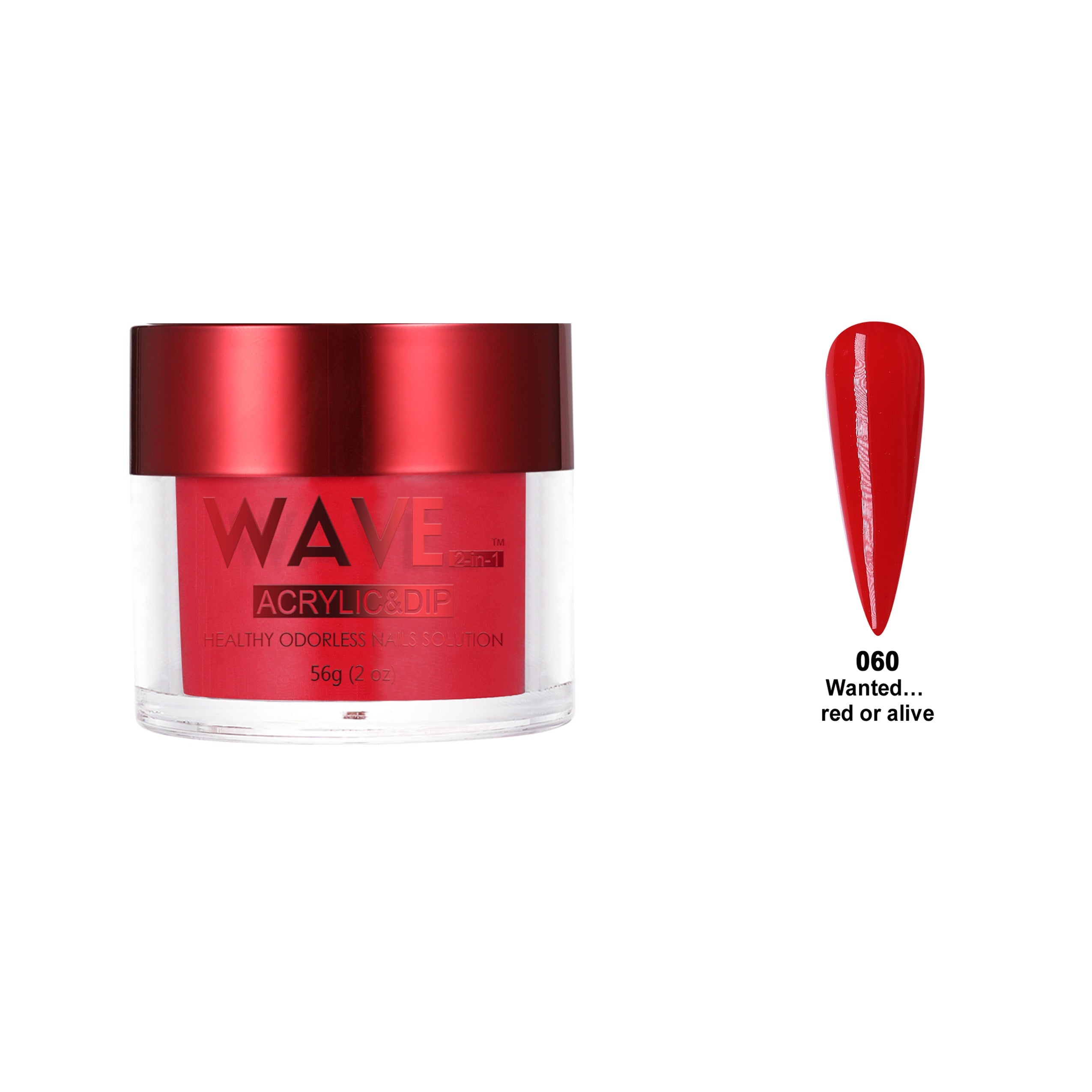 WAVEGEL QUEENS DIP & ACRYLIC POWDER WQ60 WANTED... RED OR ALIVE
