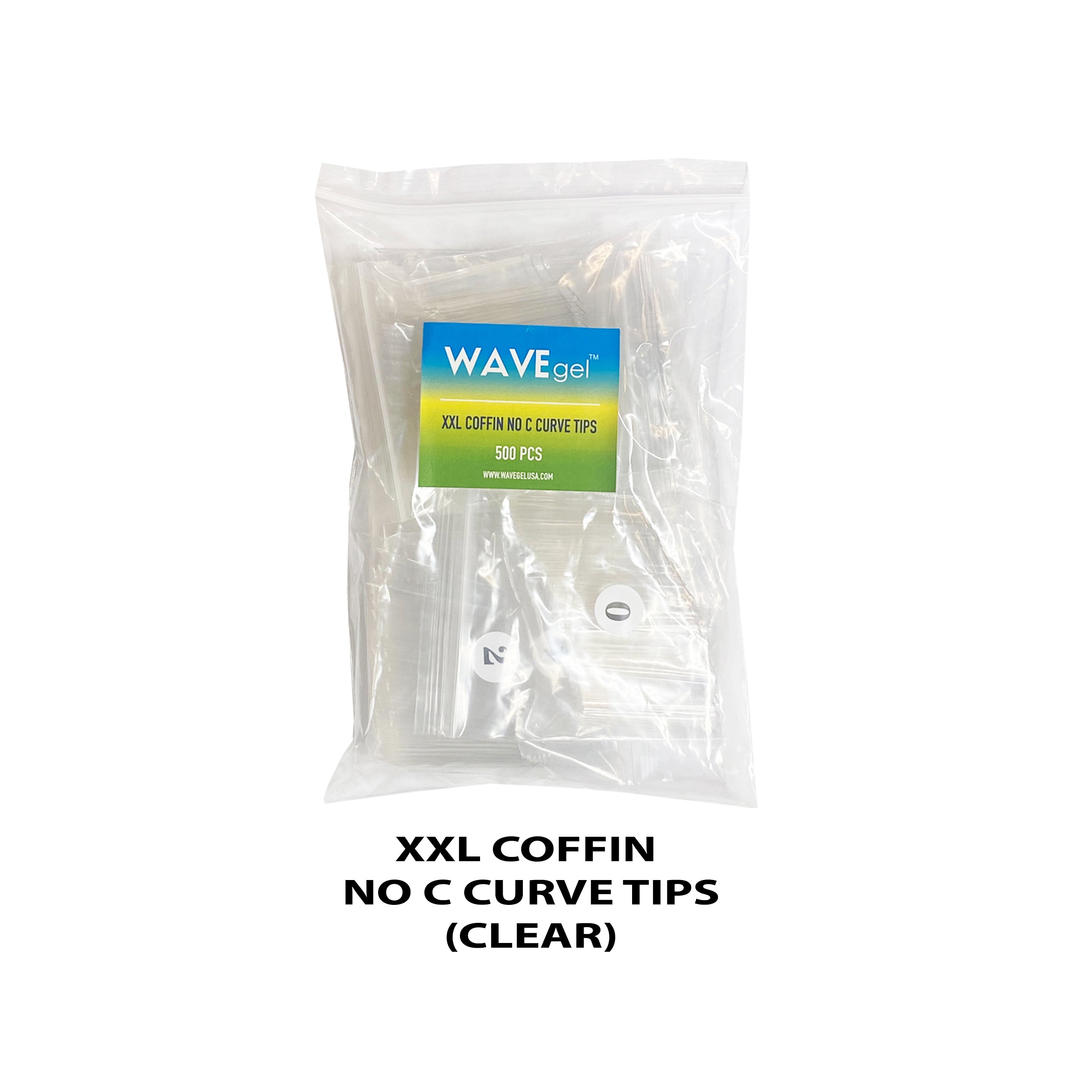 WAVEGEL XXL COFFIN NO C CURVE TIP ( CLEAR)