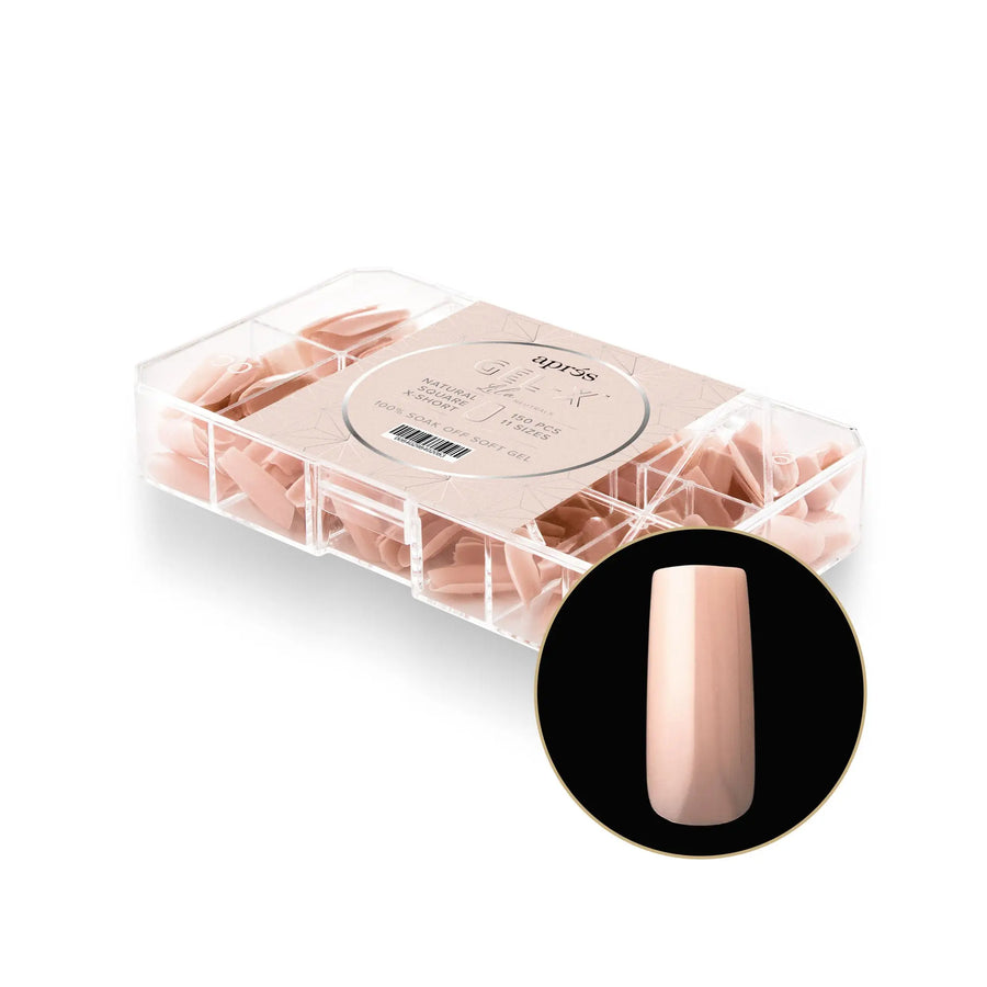 Aprés Gel-X Natural Square Medium Box of Tips (9)