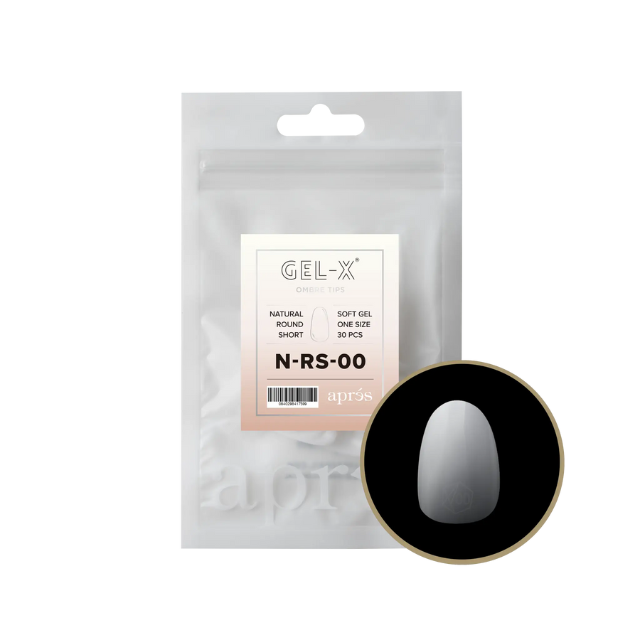 Aprés Gel-X Natural Round Short Refill Bag (15)