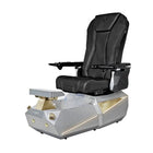 T-SPA Vekron Silver Pedicure Chair | Carbon Fiber & Heat Massage
