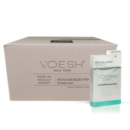 Voesh Pedi in Box - 4-Step - Unscented - Single (1Pc) Box Case (50Pcs)