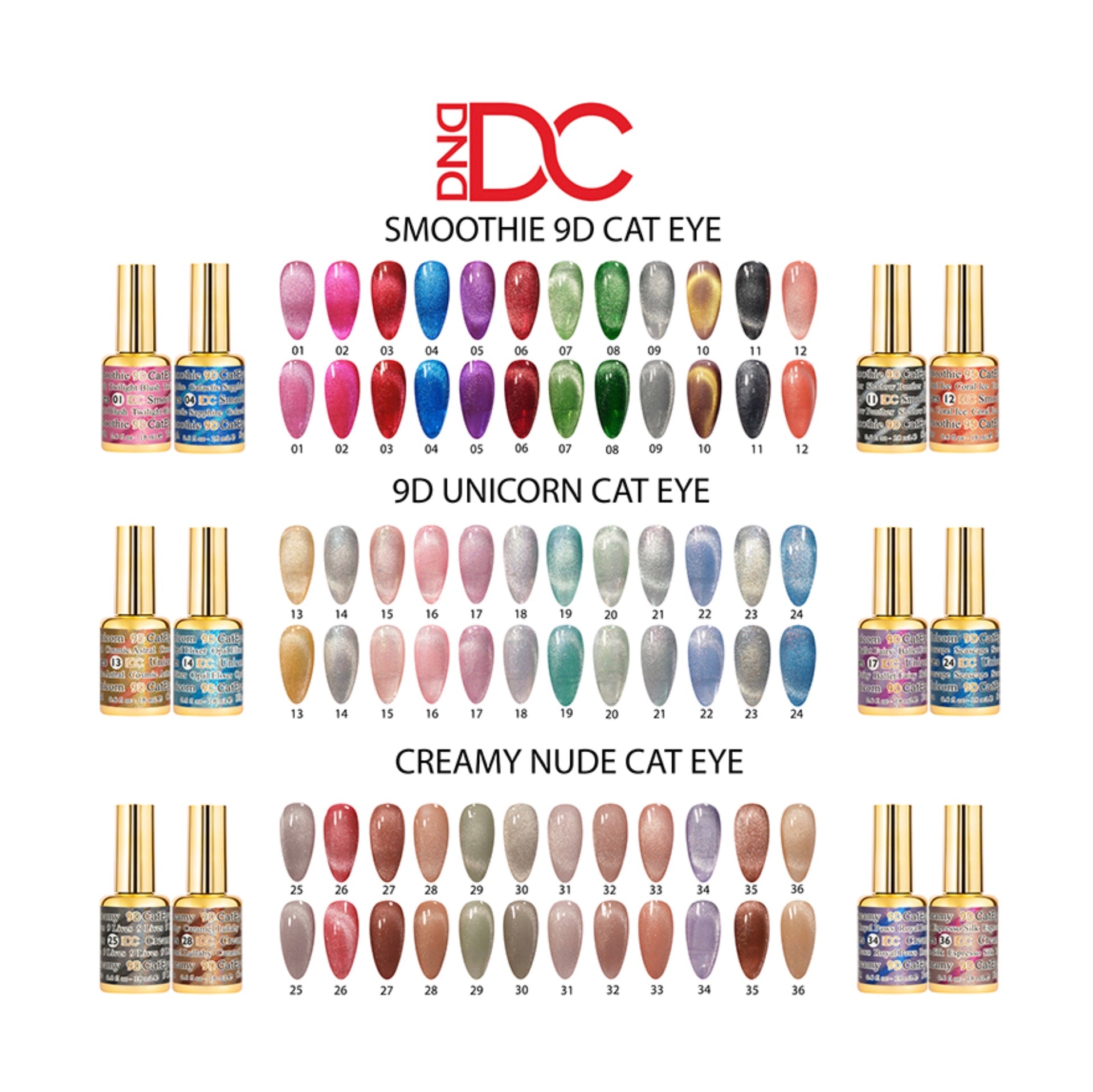 DND - 9D Cat Eye Collection Set 36