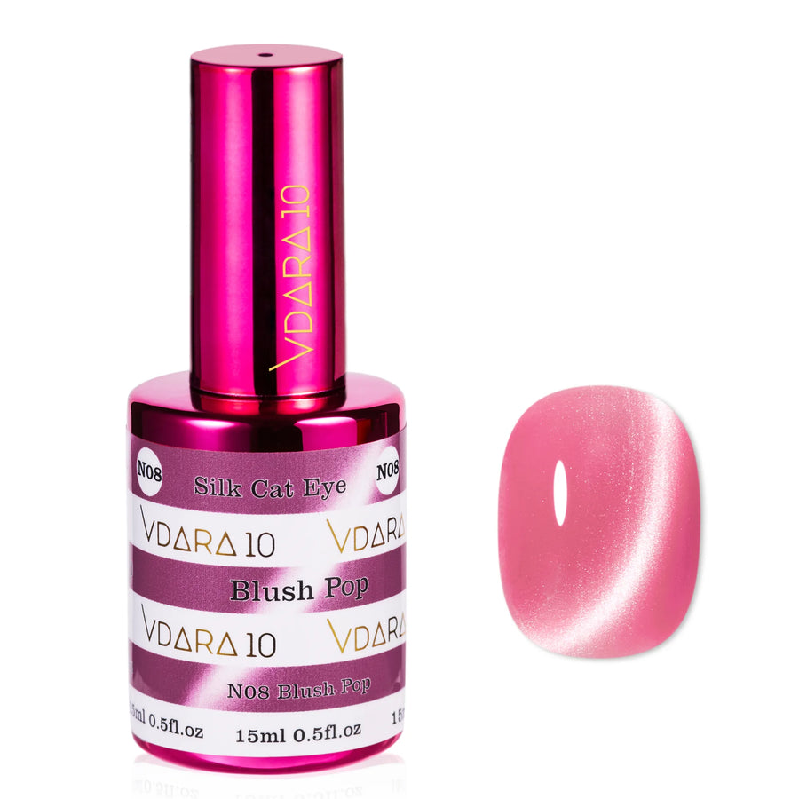 Vdara10 Silk Cat Eye gel polish in Blush Pop (VCN008)