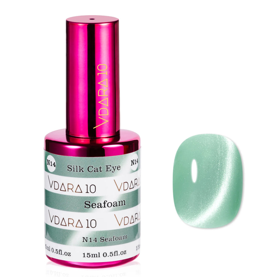Vdara10 Silk Cat Eye gel polish in Seafoam (VCN014)
