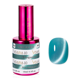 Vdara10 Silk Cat Eye gel polish in Turquoise (VCN018)
