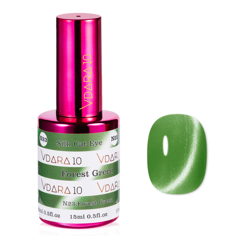 Vdara10 Silk Cat Eye gel polish in Forest Green (VCN023)
