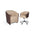T Spa -  Barron Manicure Chair Combo Acetone Proof Leather