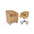 T Spa -  Barron Manicure Chair Combo Acetone Proof Leather