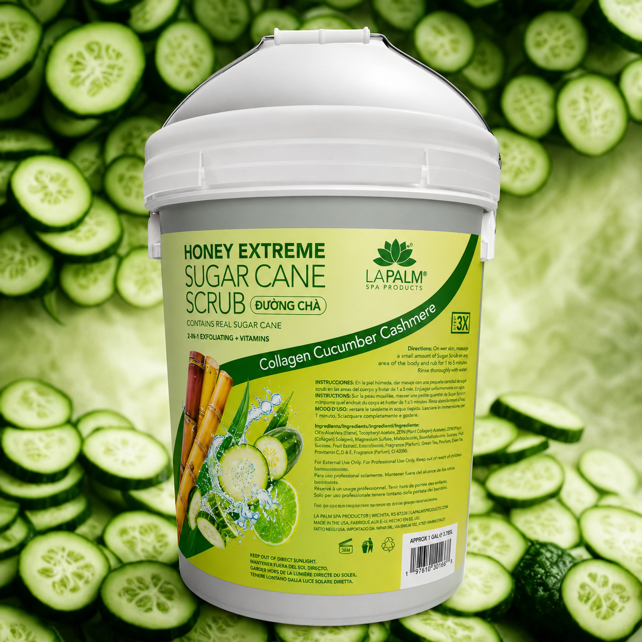 La Palm - LP SUGAR SCRUB CUCUMBER BK