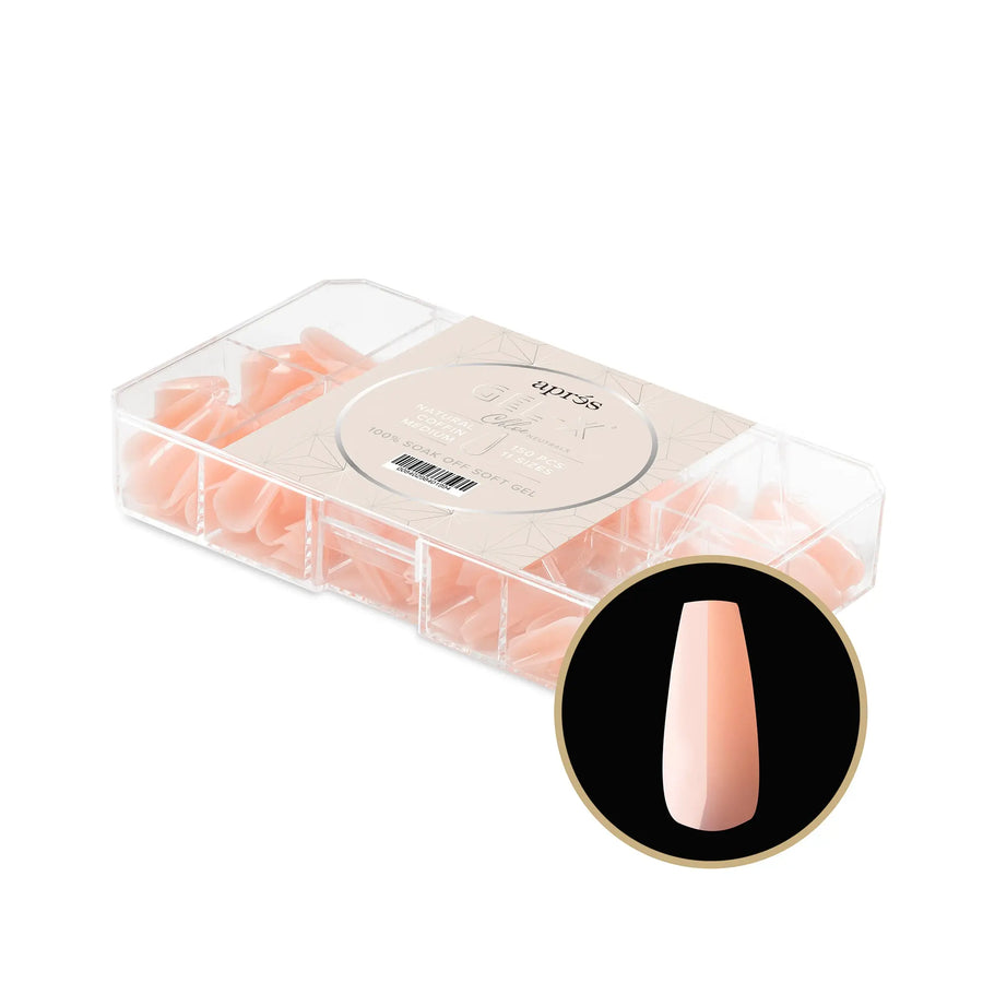 Aprés Gel-X Natural Coffin Medium Box of Tips (4)
