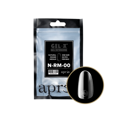 Aprés Gel-X Natural Round Medium Refill Bag