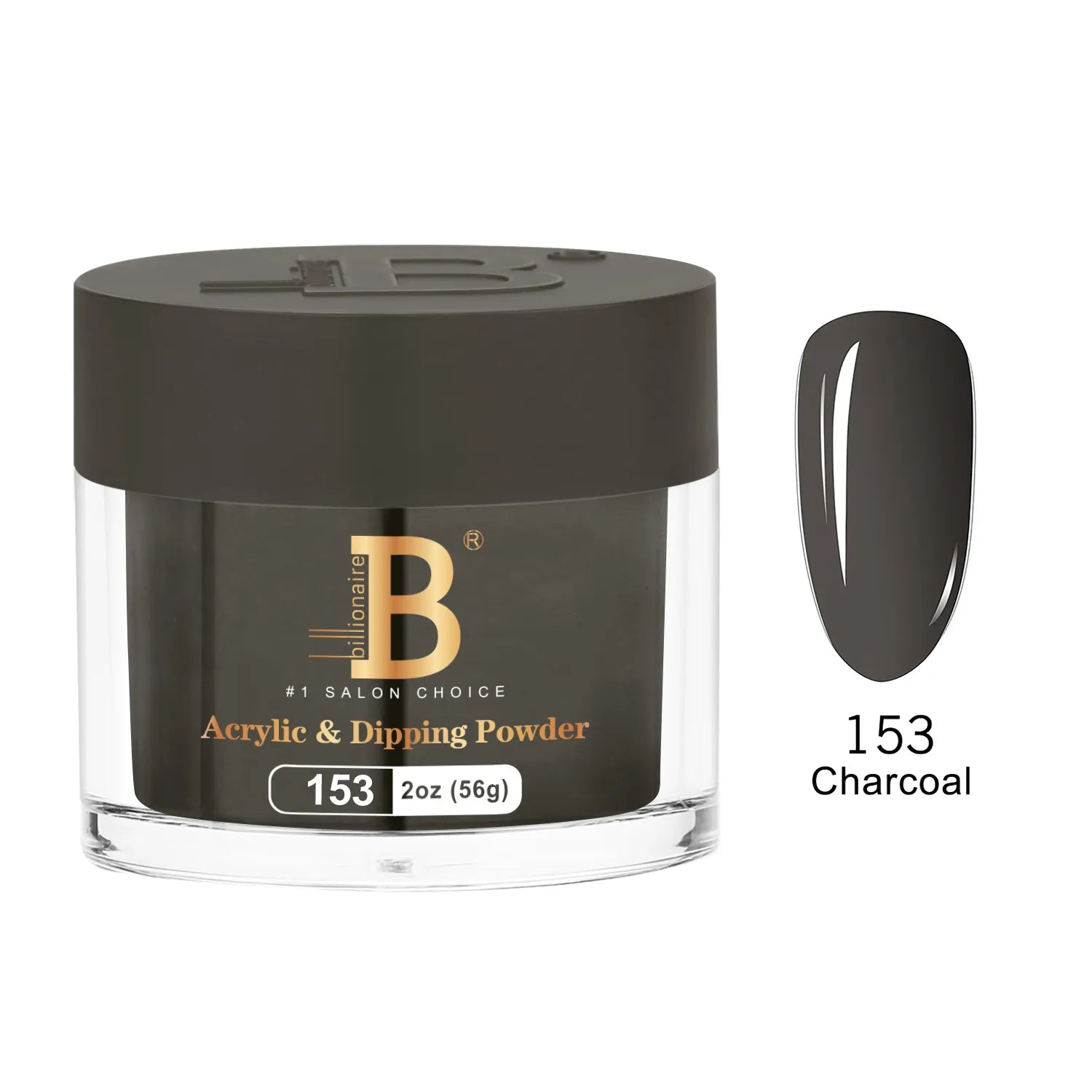 Billionaire - Imperial Dip Powder - Charcoal - #153