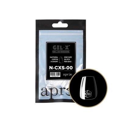 Aprés Gel-X Natural Coffin X-Short Refill Bag