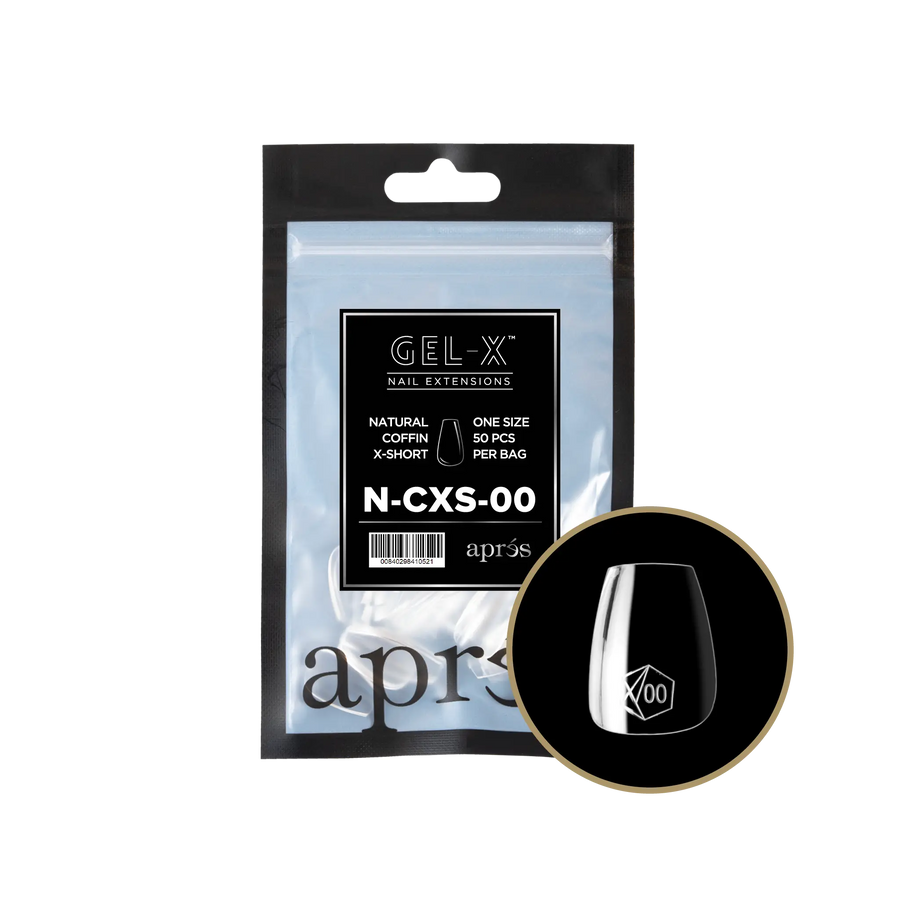 Aprés Gel-X Natural Coffin X-Short Refill Bag