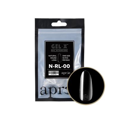 Aprés Gel-X Natural Round Long Refill Bag