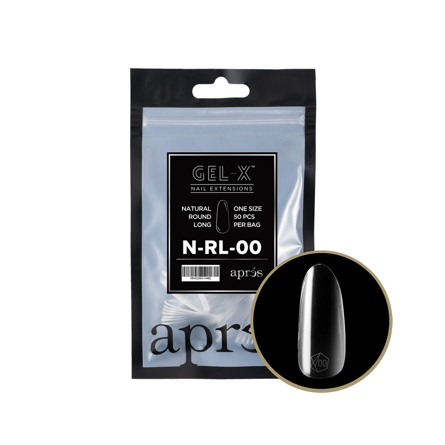 Aprés Gel-X Natural Round Long Refill Bag