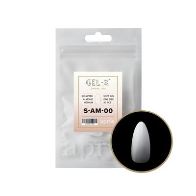 Aprés Gel-X Sculpted Almond Medium Refill Bag (15)