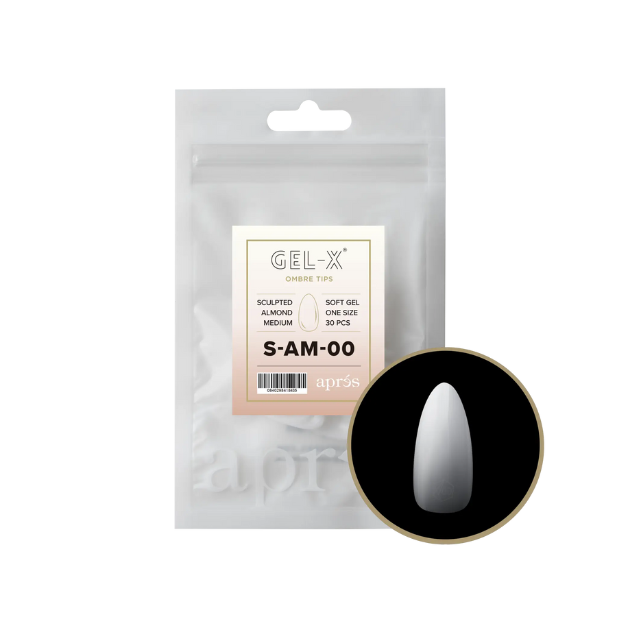 Aprés Gel-X Sculpted Almond Medium Refill Bag (15)