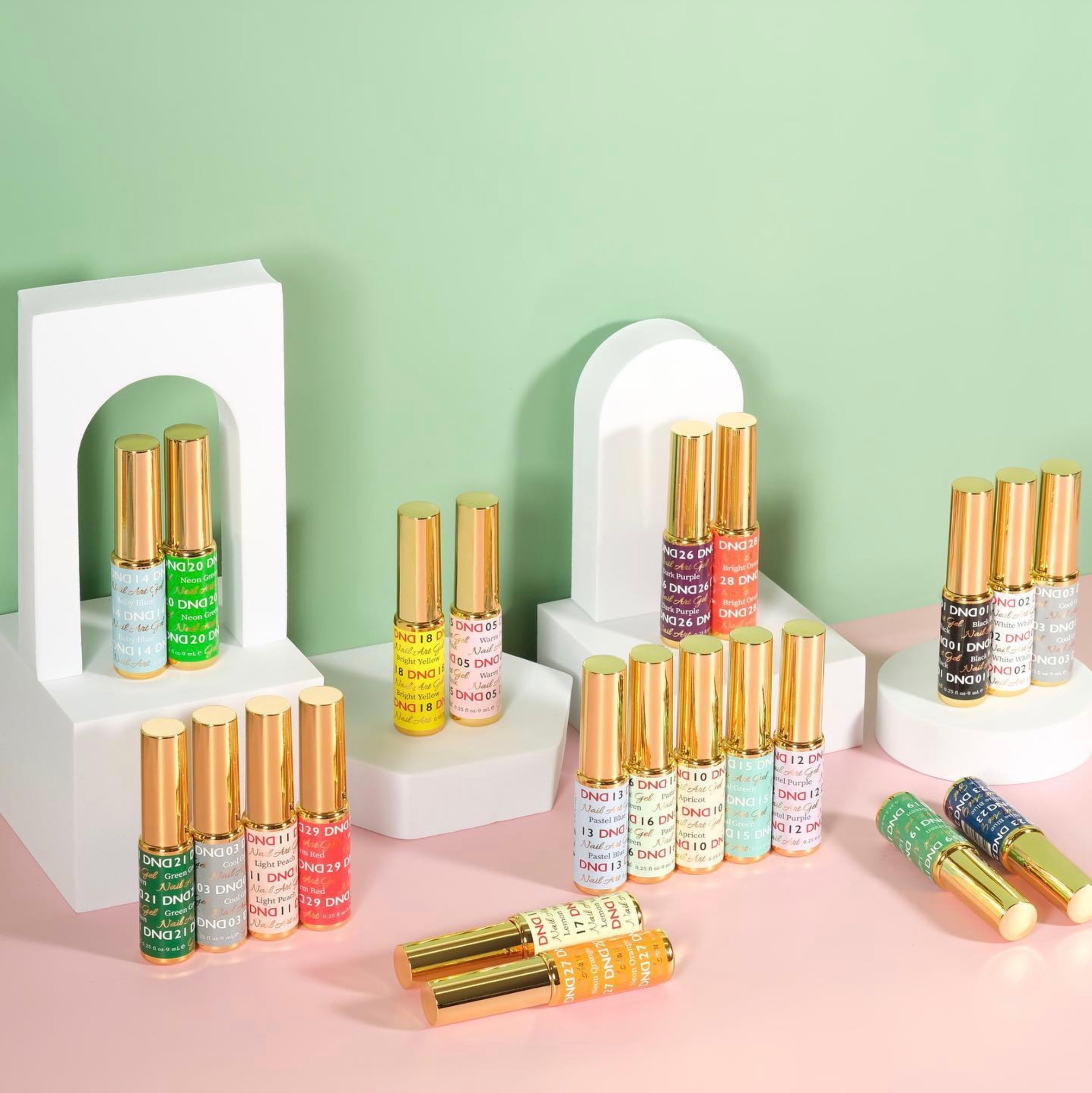 DND - Gel Nail Art Liner Collection - 36 Set